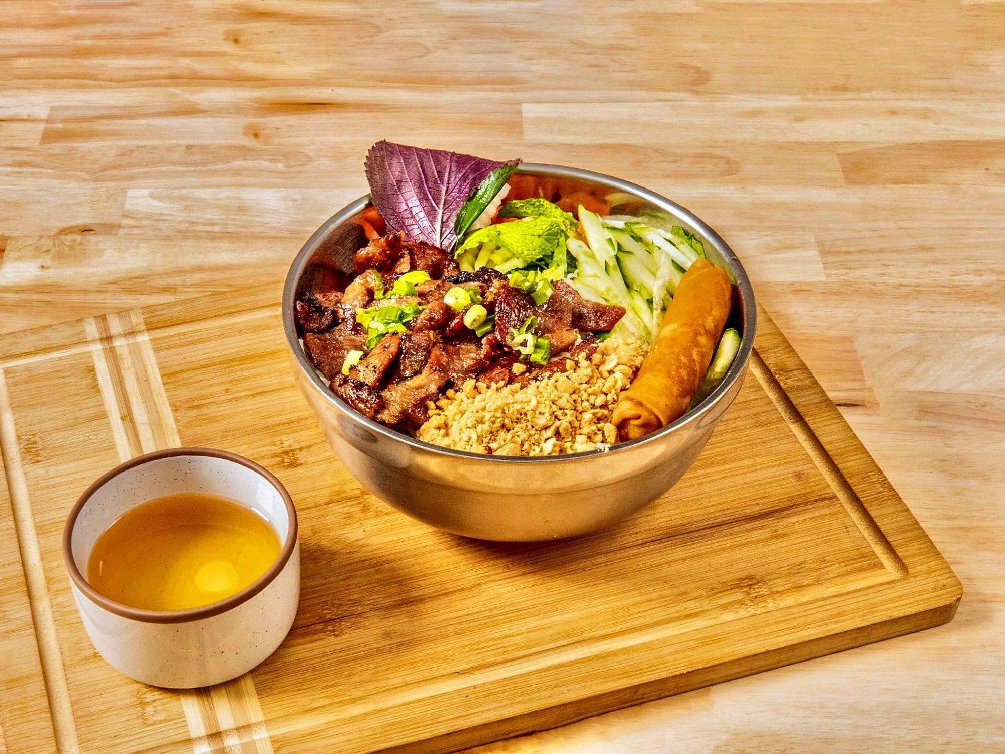 Vermicelli Noodle Bowl With Stir Fried