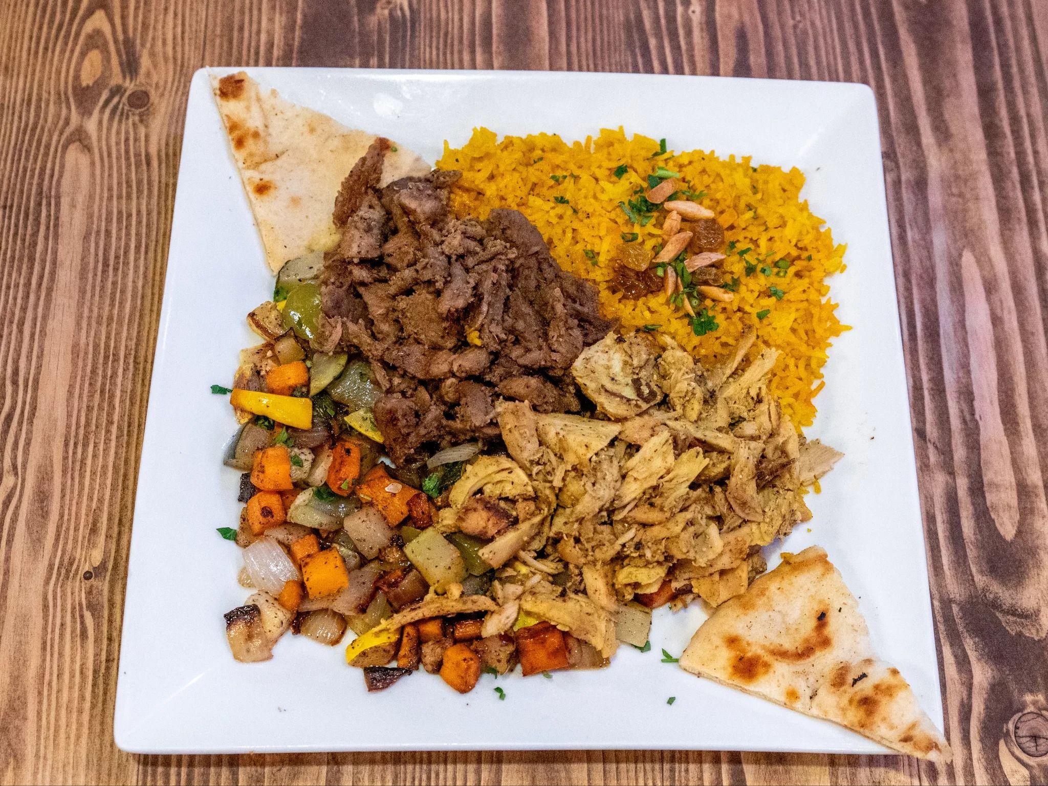 Shawarma Combo With Choice Of Your 2 Sides