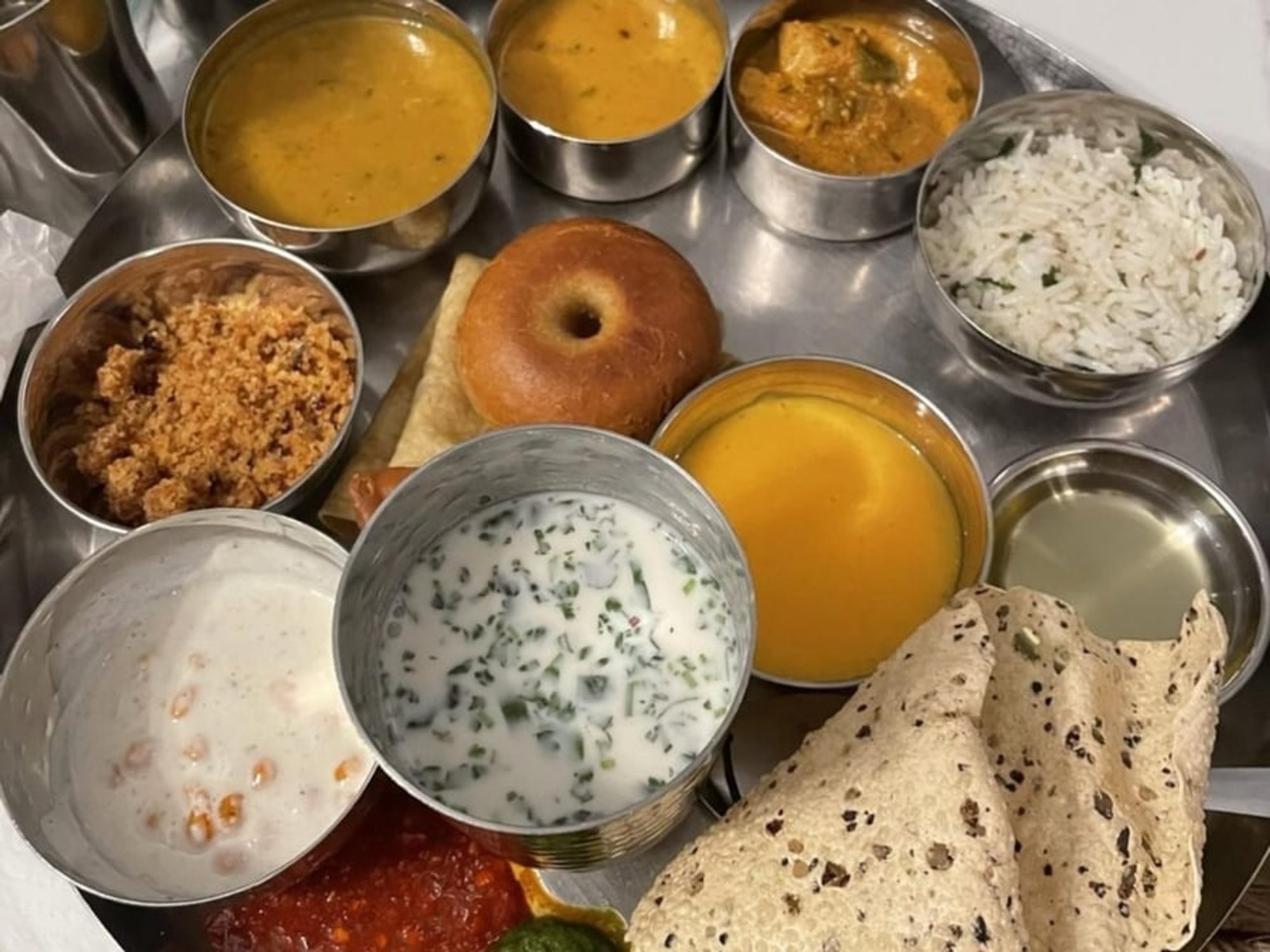 Authentic Rajasthani Thali Gold