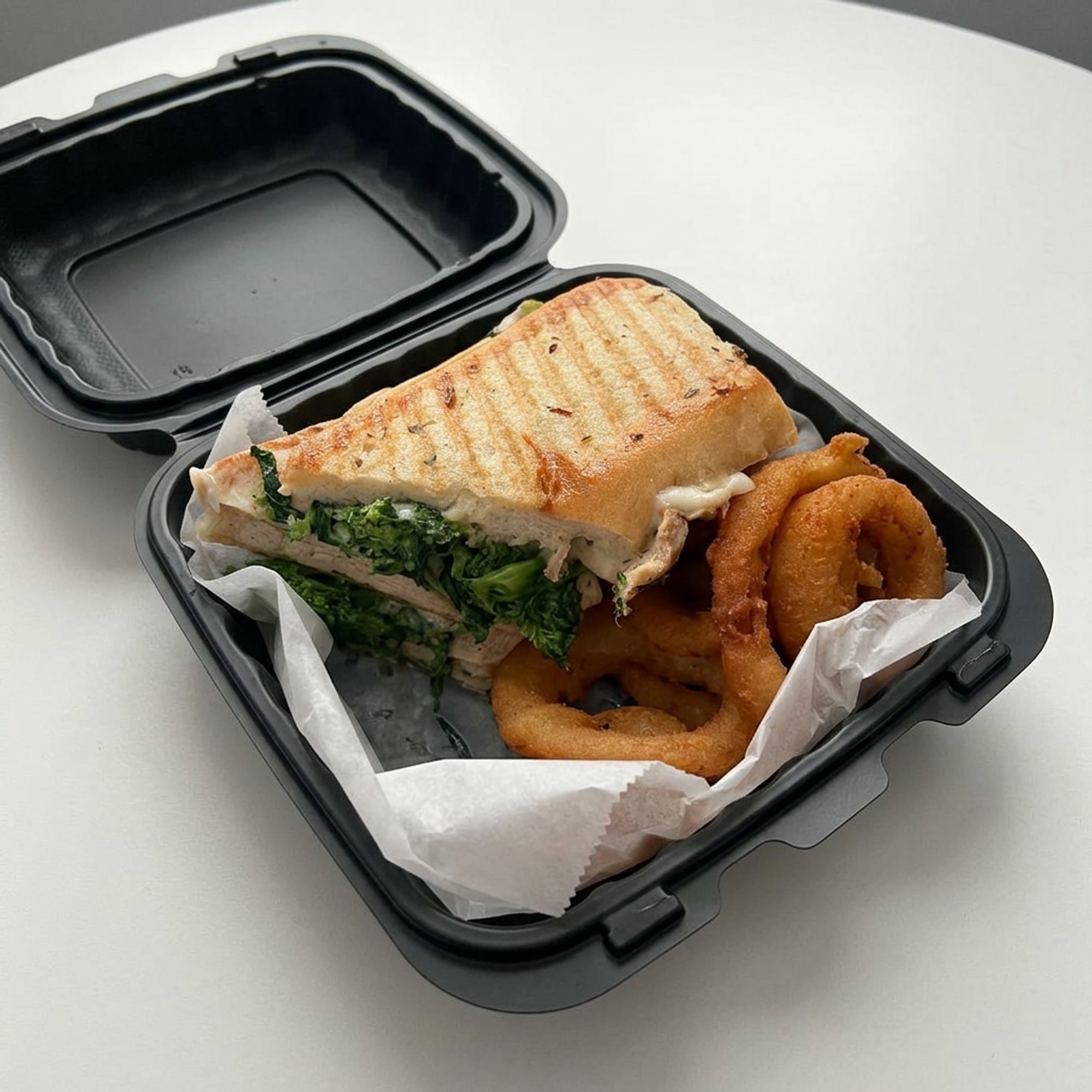 Grilled Chicken & Broccoli Rabe Panini