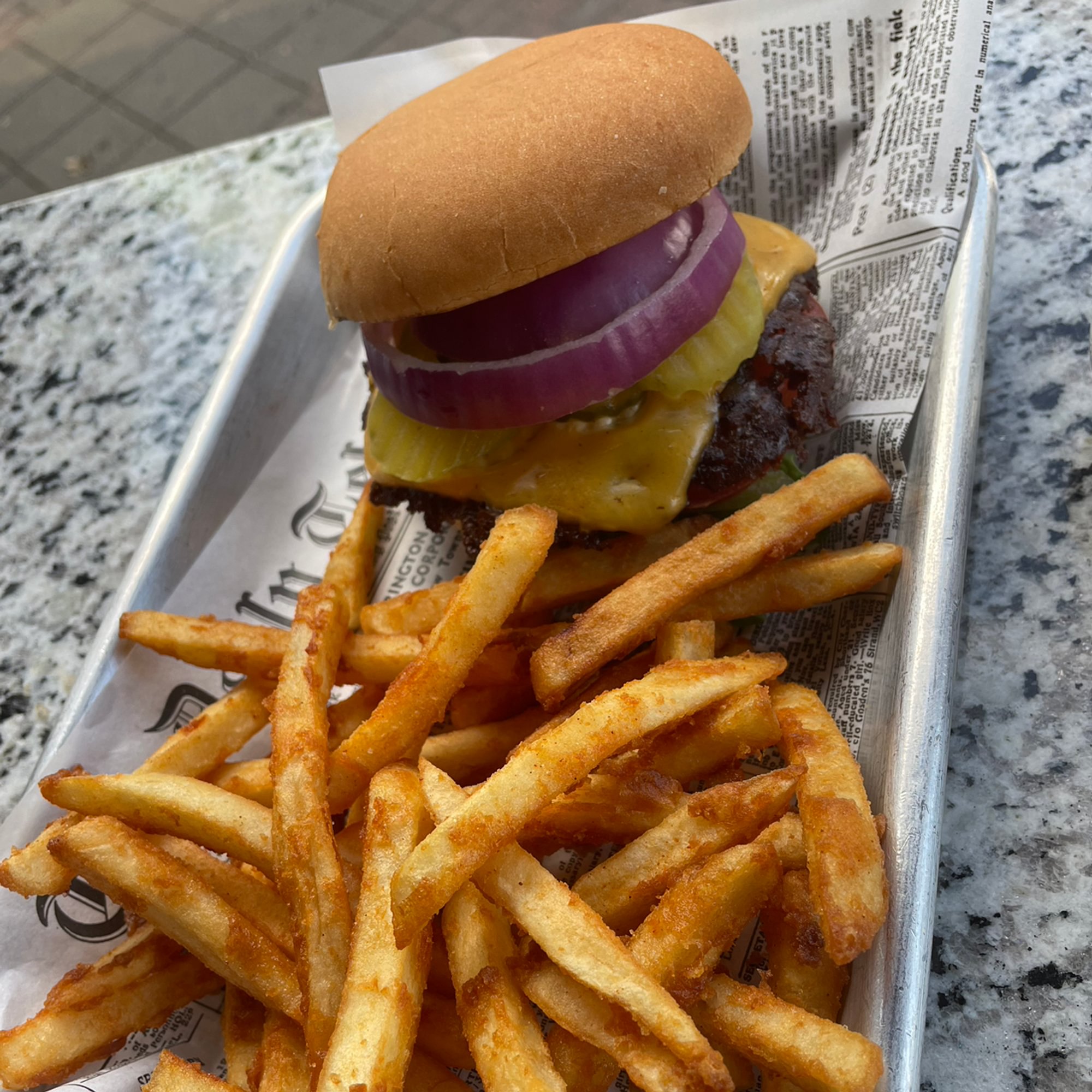Junior Burger with Fries