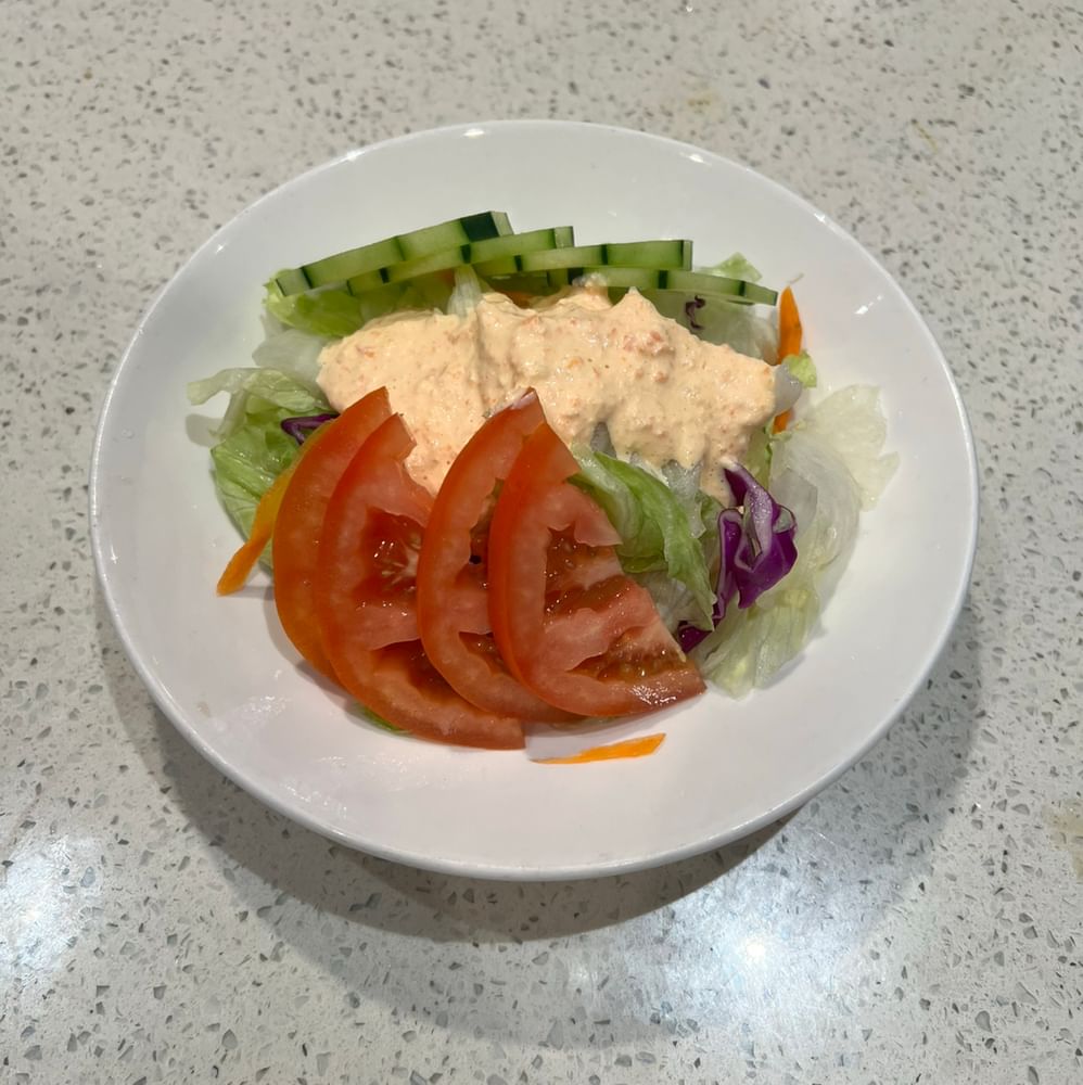 House Salad with Ginger Dressing