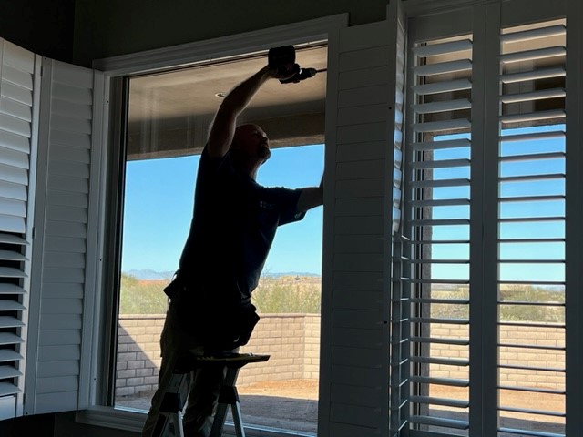 Installing shutters in Green Valley, AZ