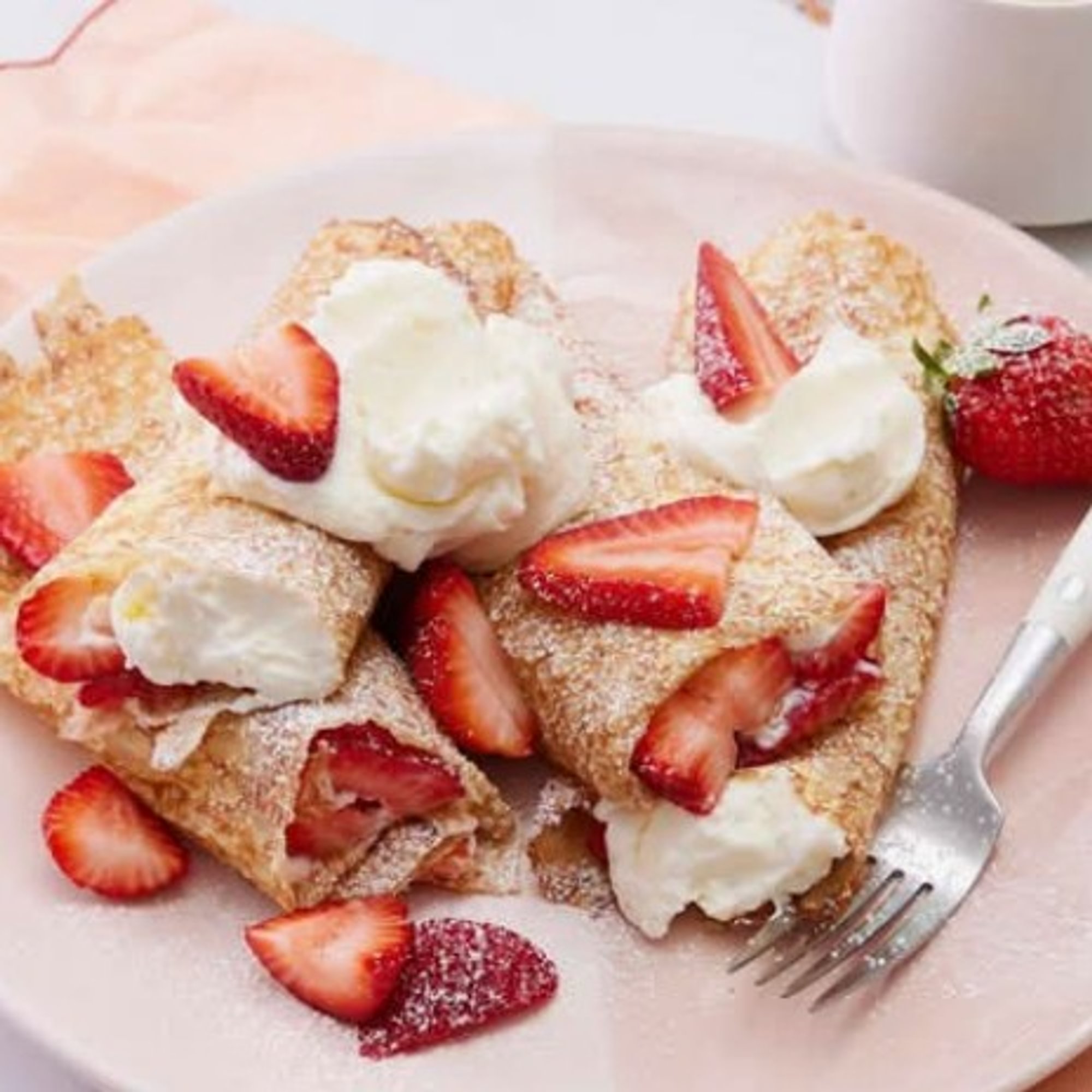 Sweet Strawberry & Cream Roti