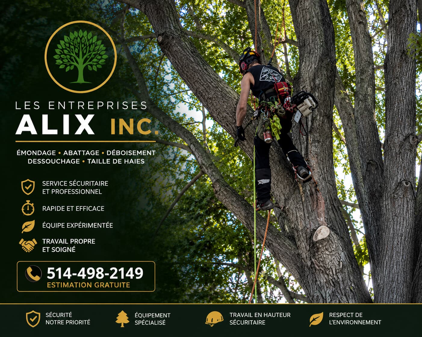 Les entreprises Alix inc. - Élagueur Drummondville