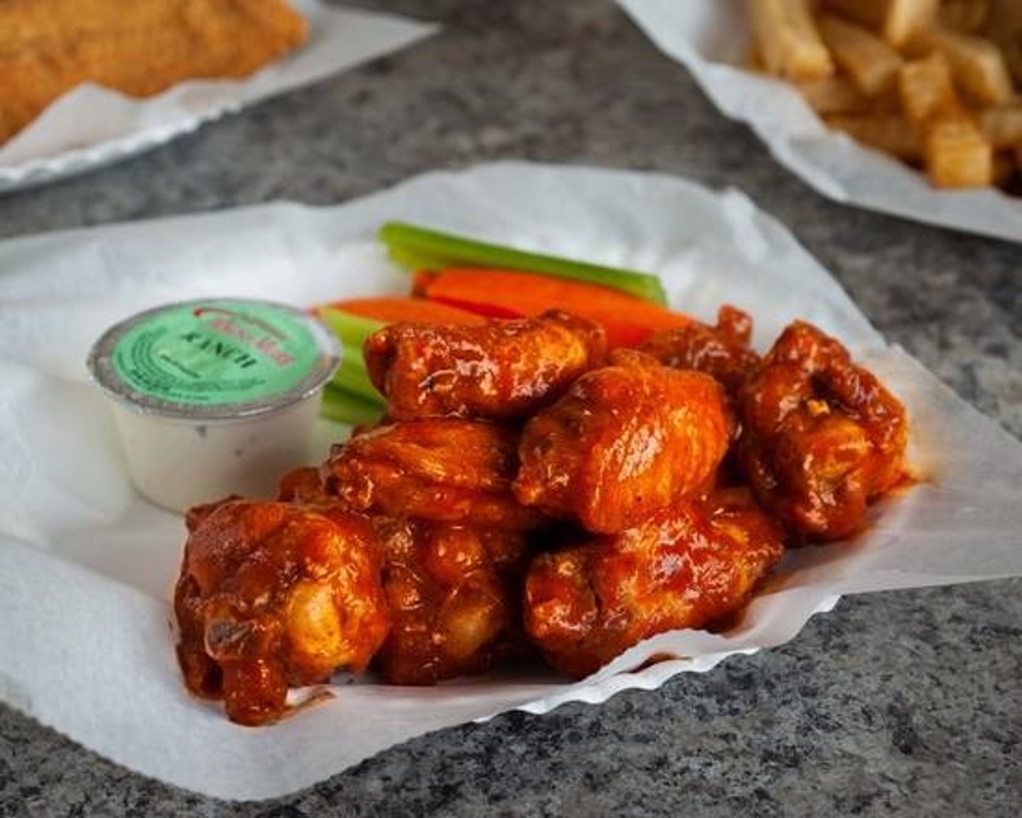 Wings and a Fountain Drink