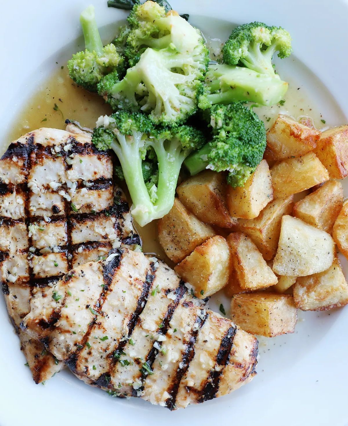 Grilled Chicken Vesuvio