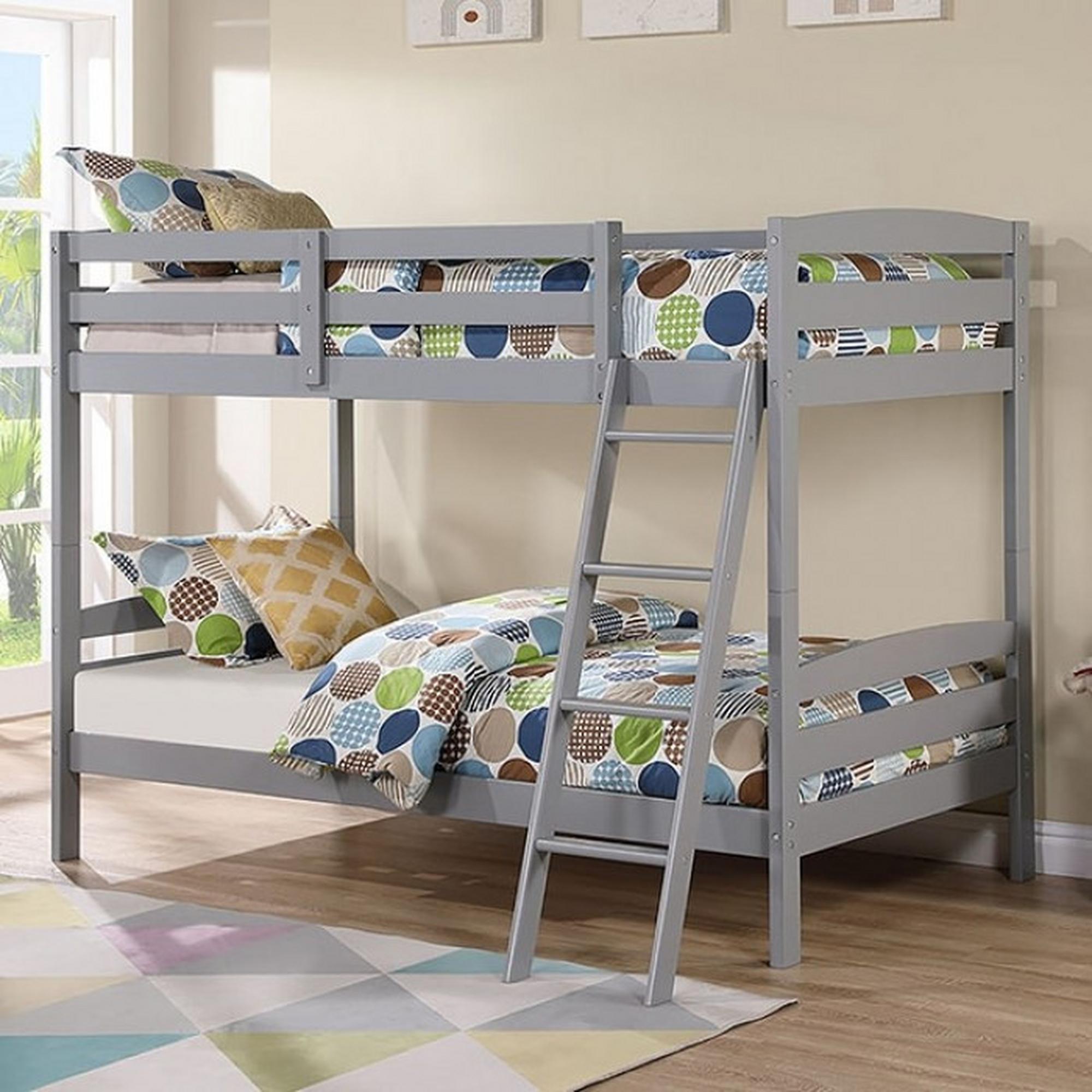 Candice Bunkbed Twin over Twin - Gray