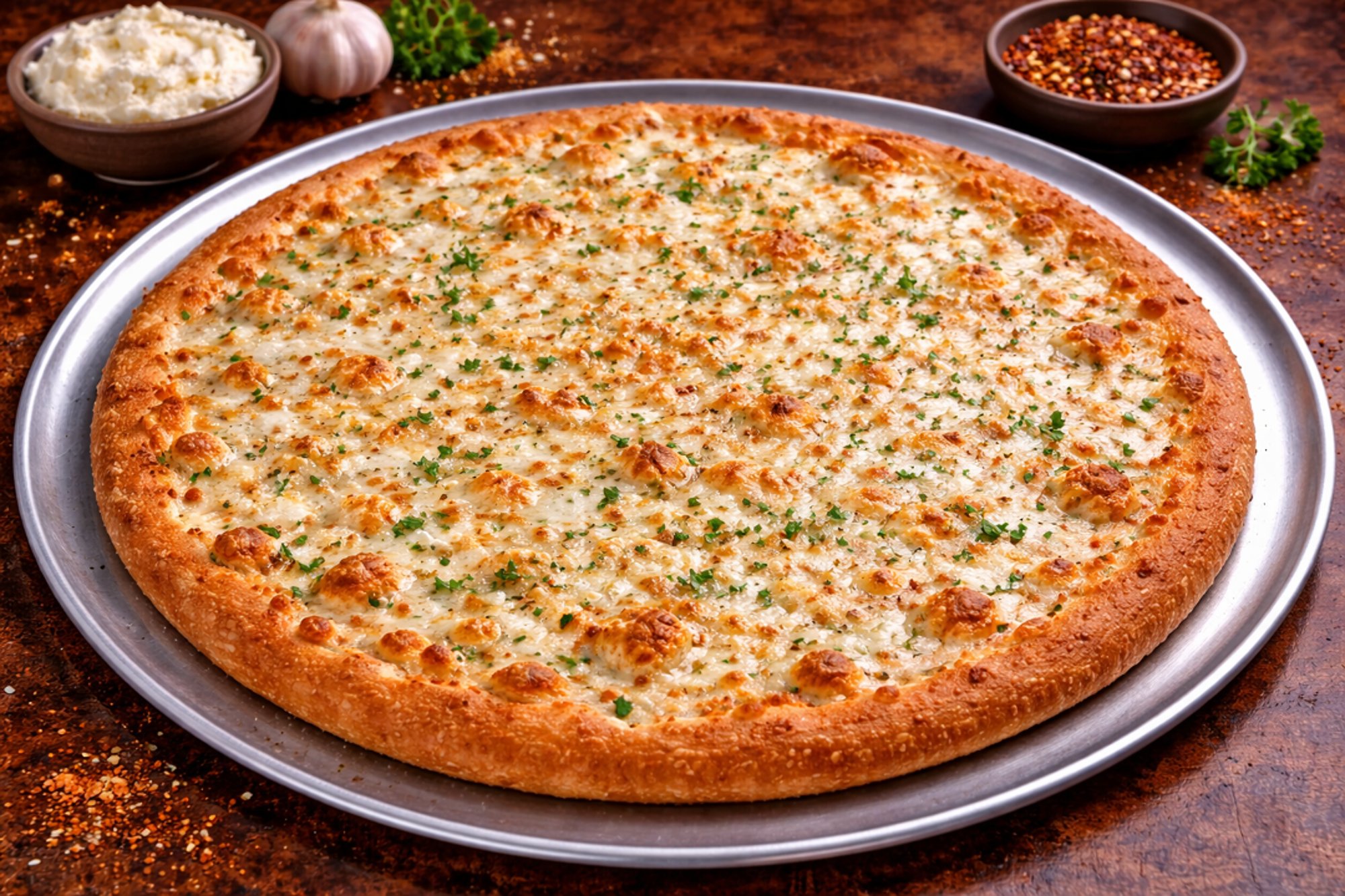 16" White Pie
