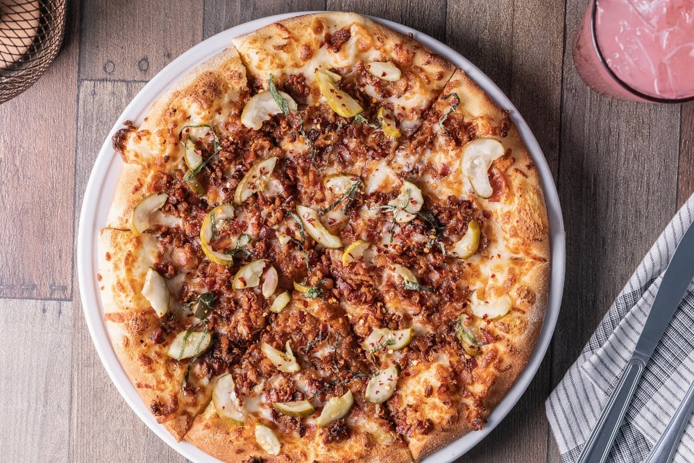 Bacon Pickle Pizza