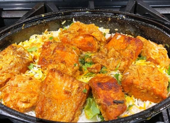 Fish (Salmon) Biryani