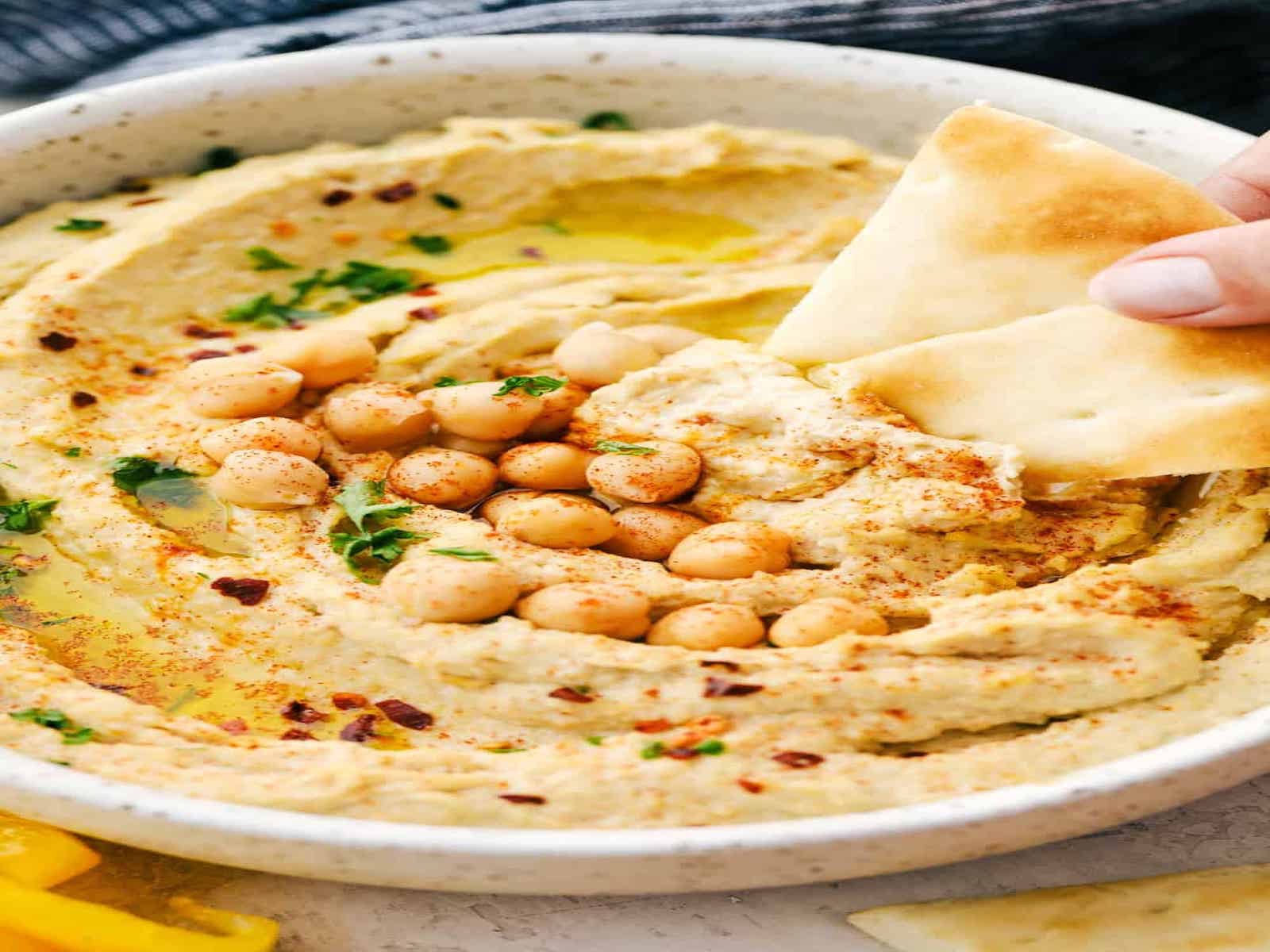 Classic Hummus + Pita Bread or Pita Chips