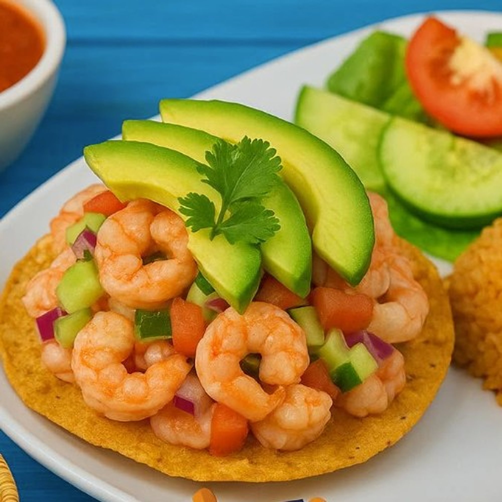 Tostada de Camaron