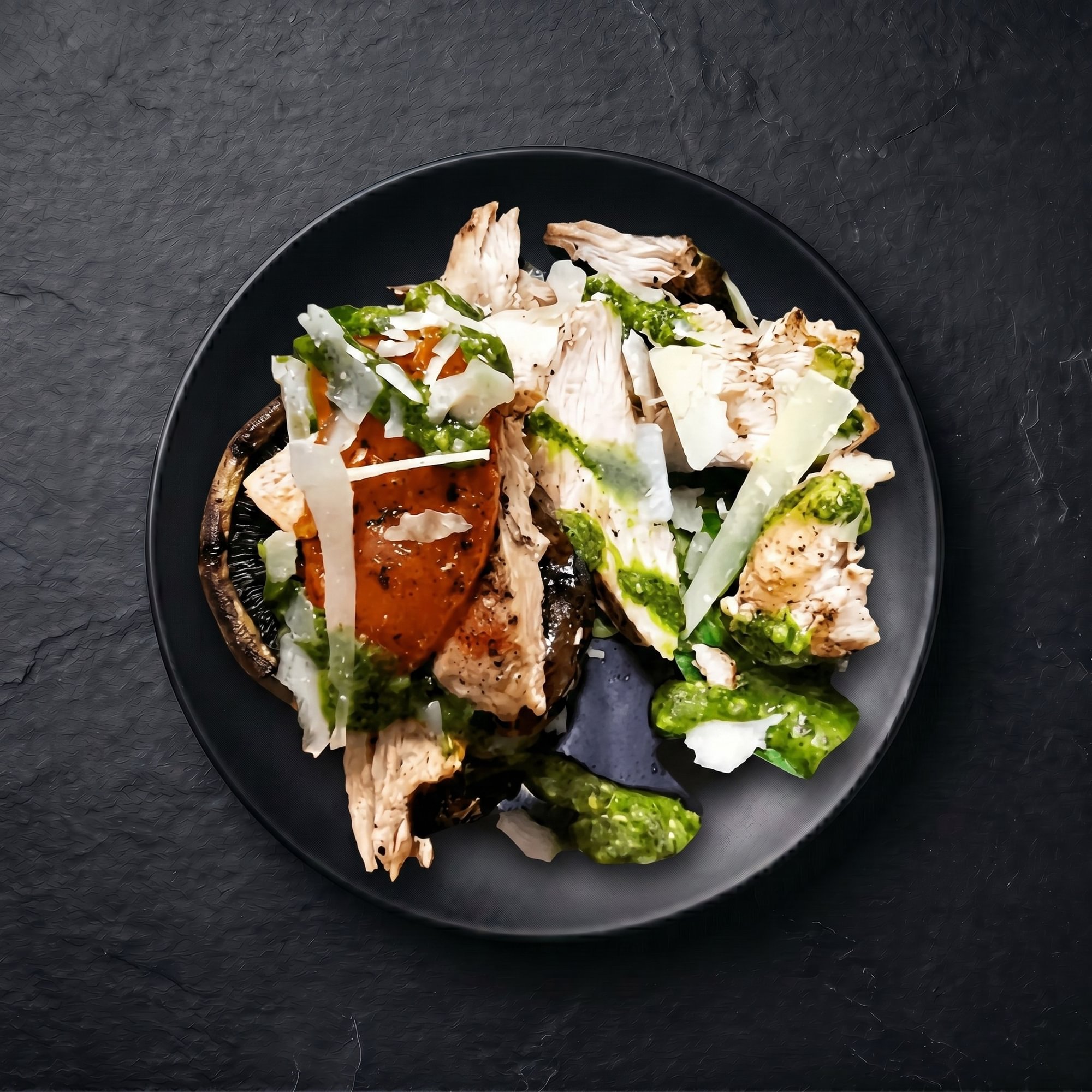 Grilled Chicken Portobello Mushrooms