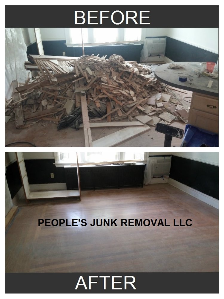 Construction site cleanout / Before & After