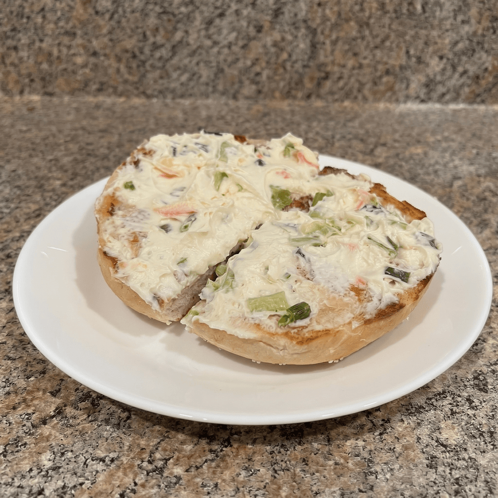 Vegetable Cream Cheese Bagel