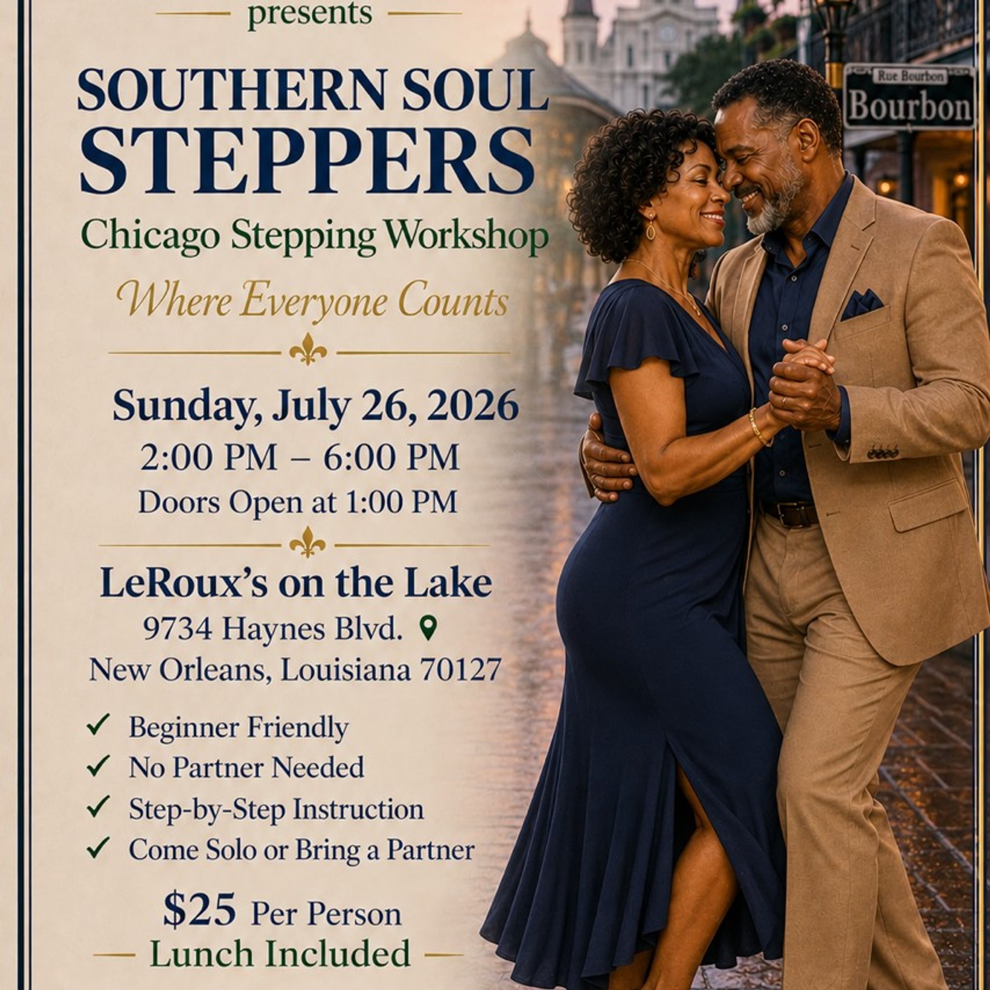 Southern Soul Steppers Dance Workshop