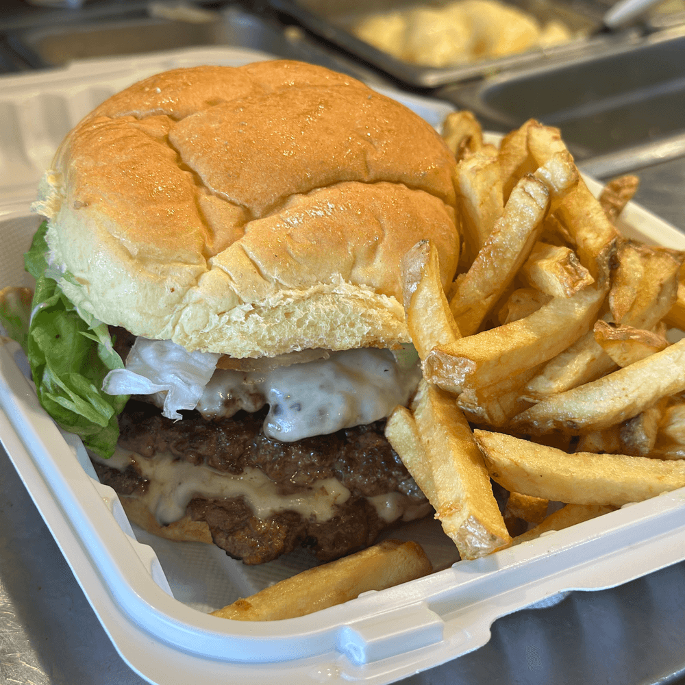 Single Patty Smash Burger & Fresh Cut Fries