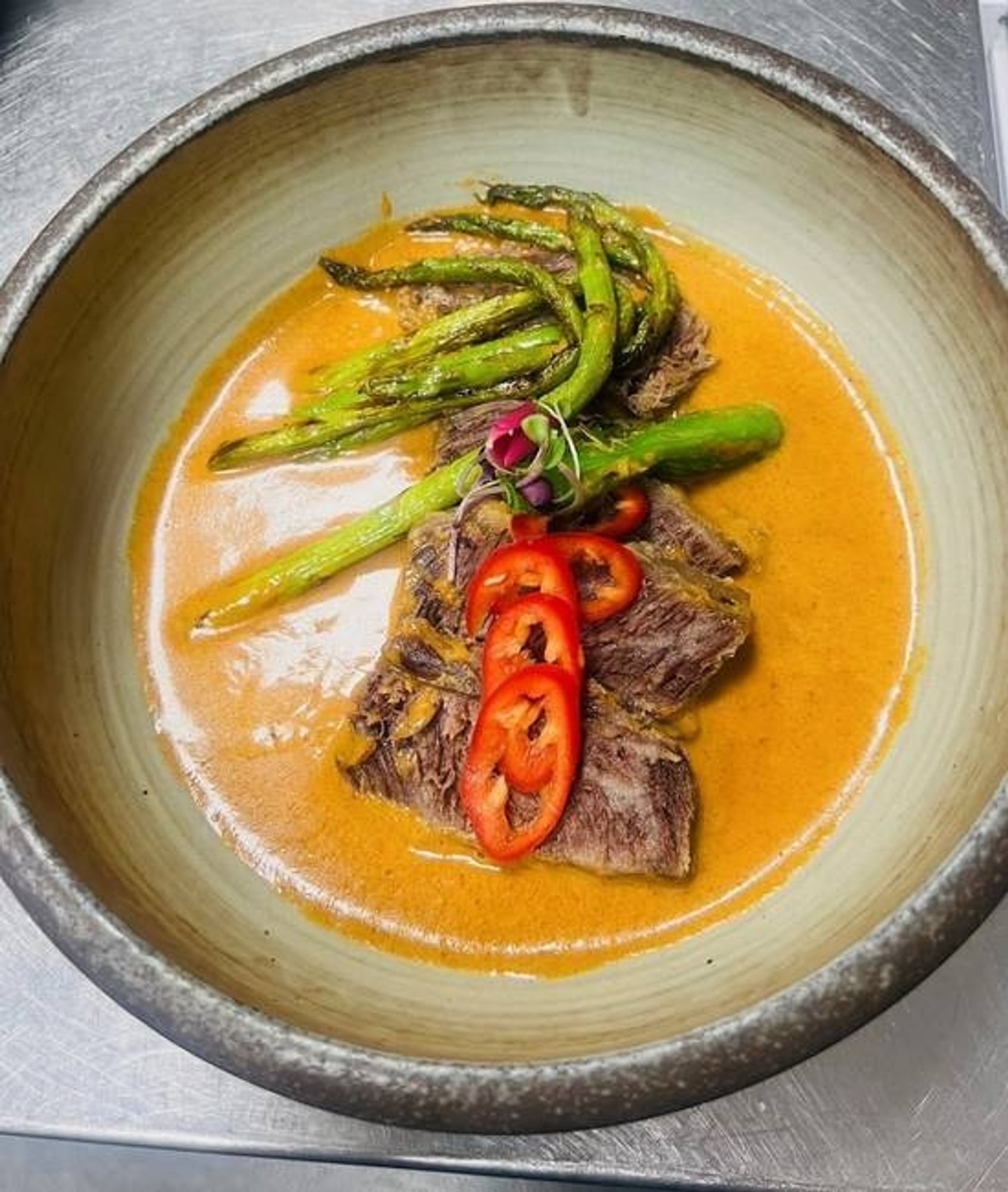 Lunch Braised Short Ribs Green Curry