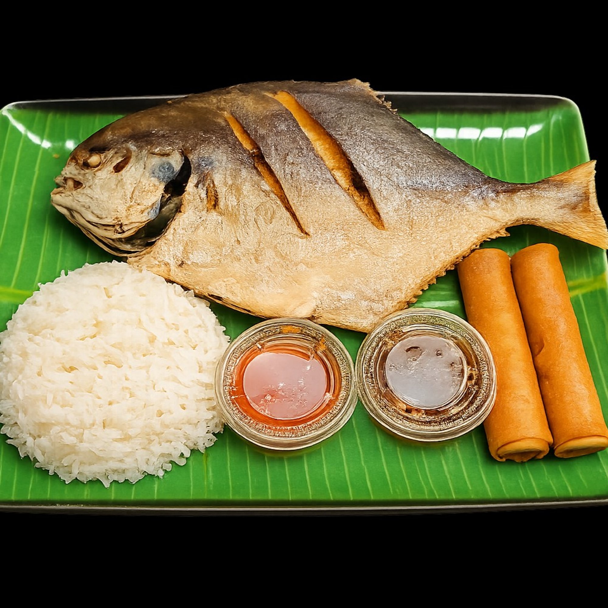Fried Pompano Combo