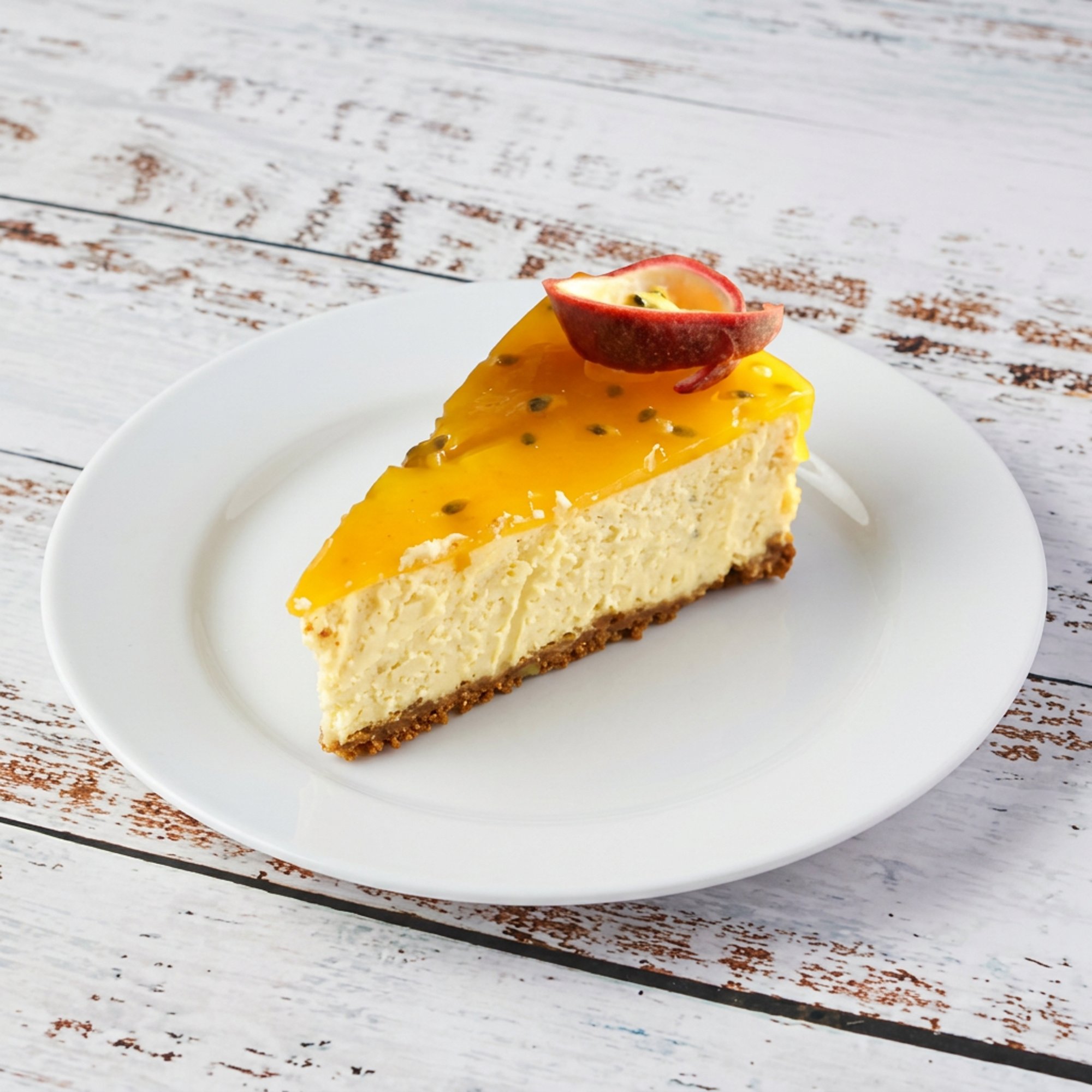 Mango passion cheesecake