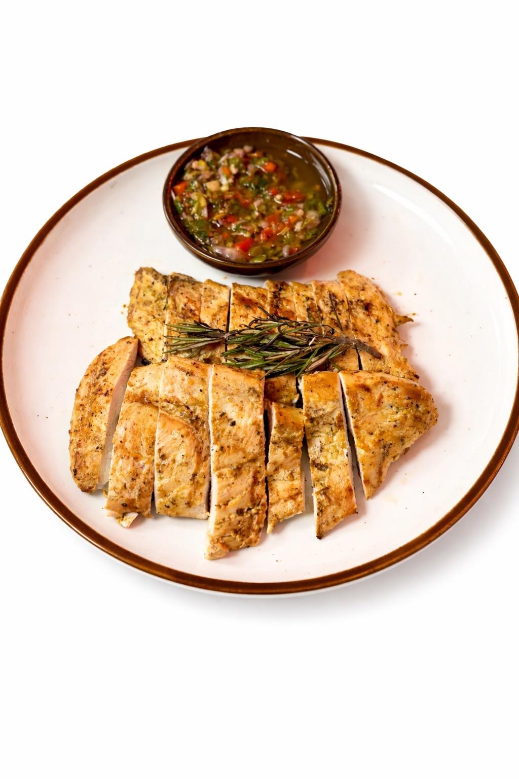 Pechuga de pollo al carbon