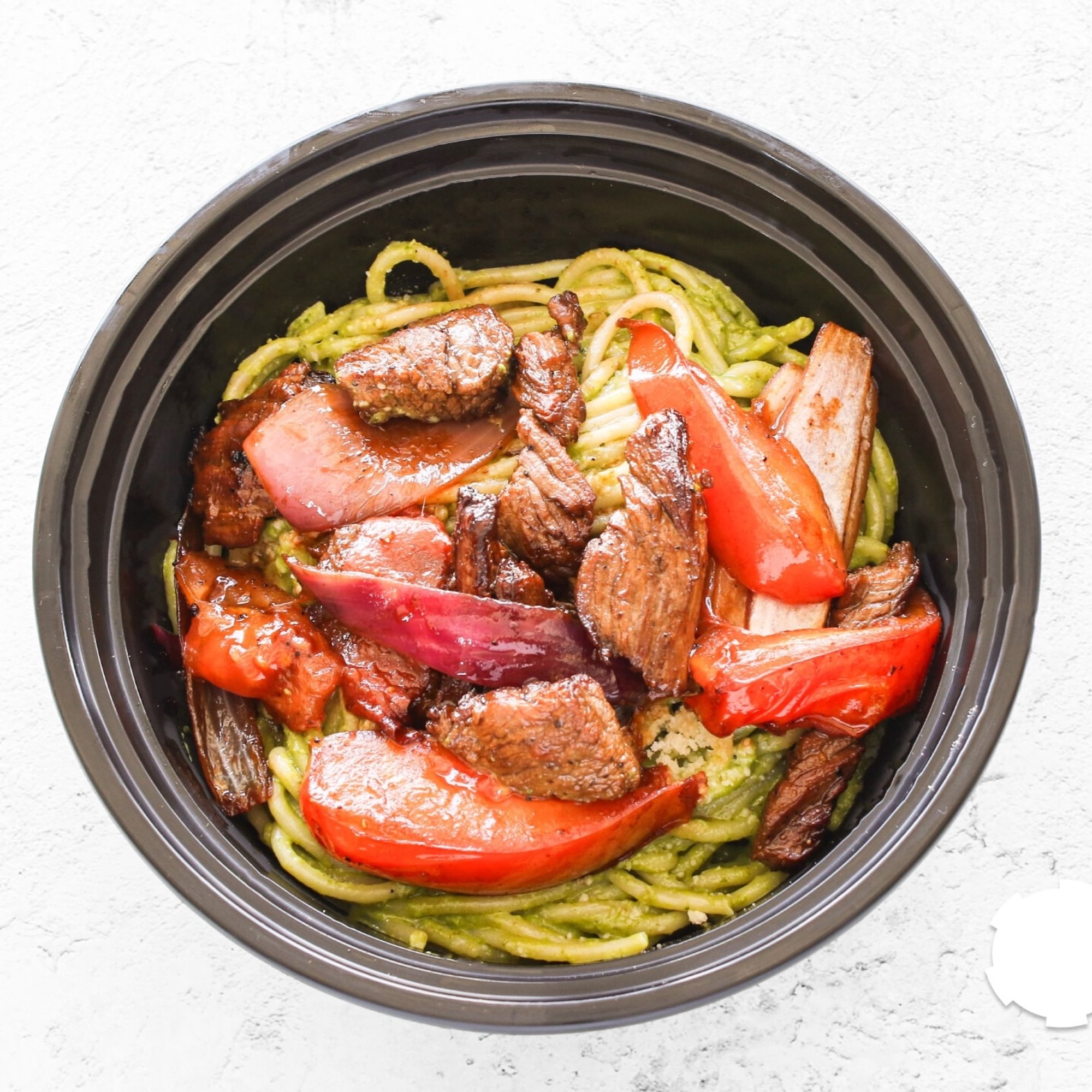 Beef Pesto Noodles Bowl