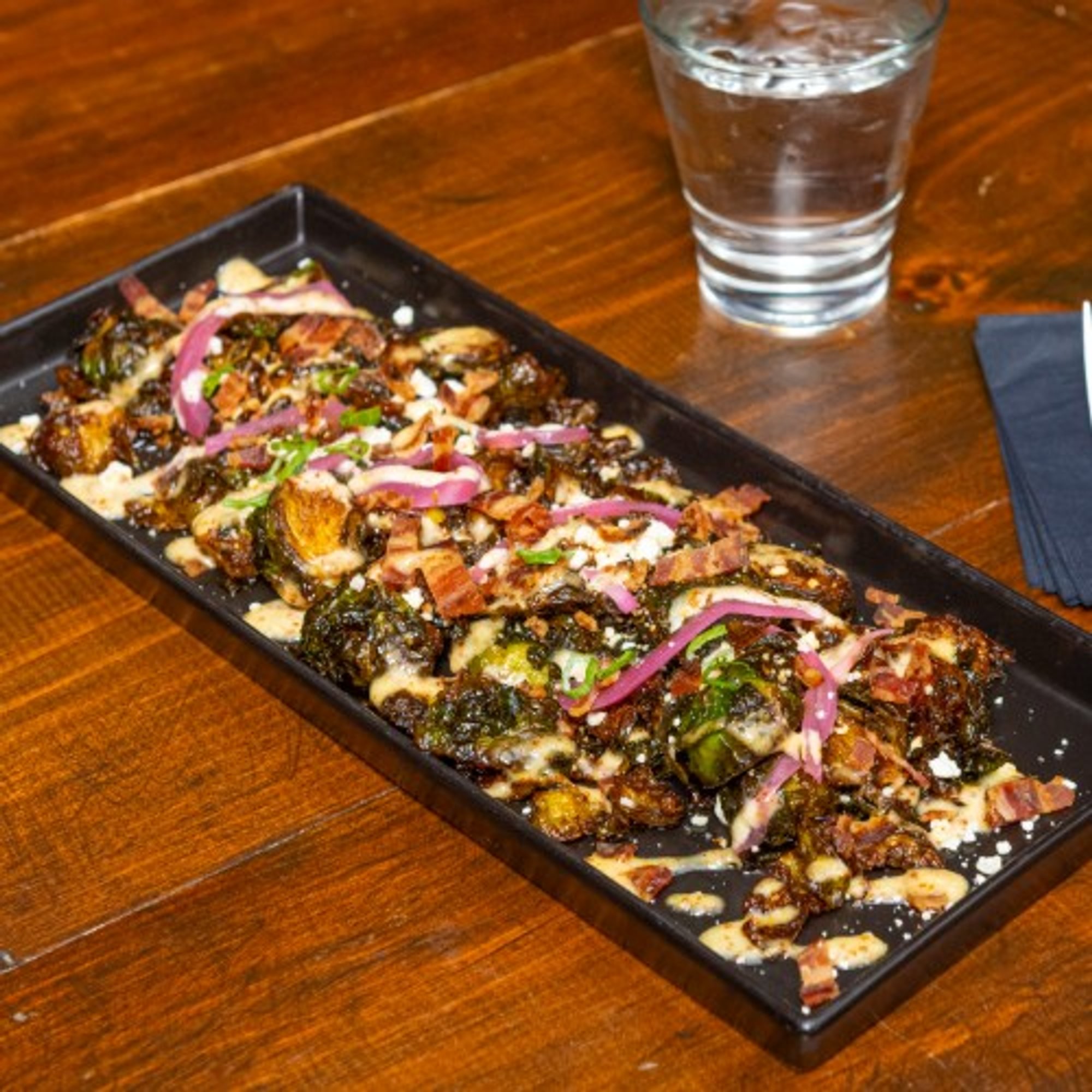 Hot Honey Fried Brussels Sprouts