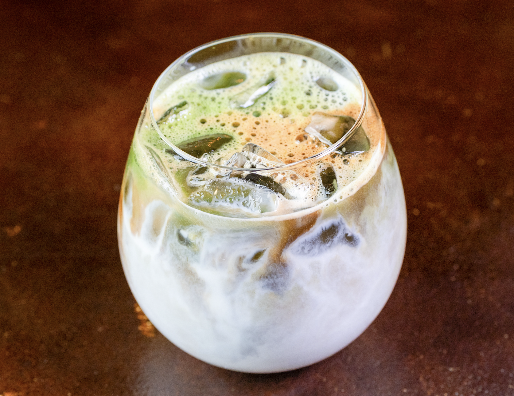 Dirty Matcha Latte