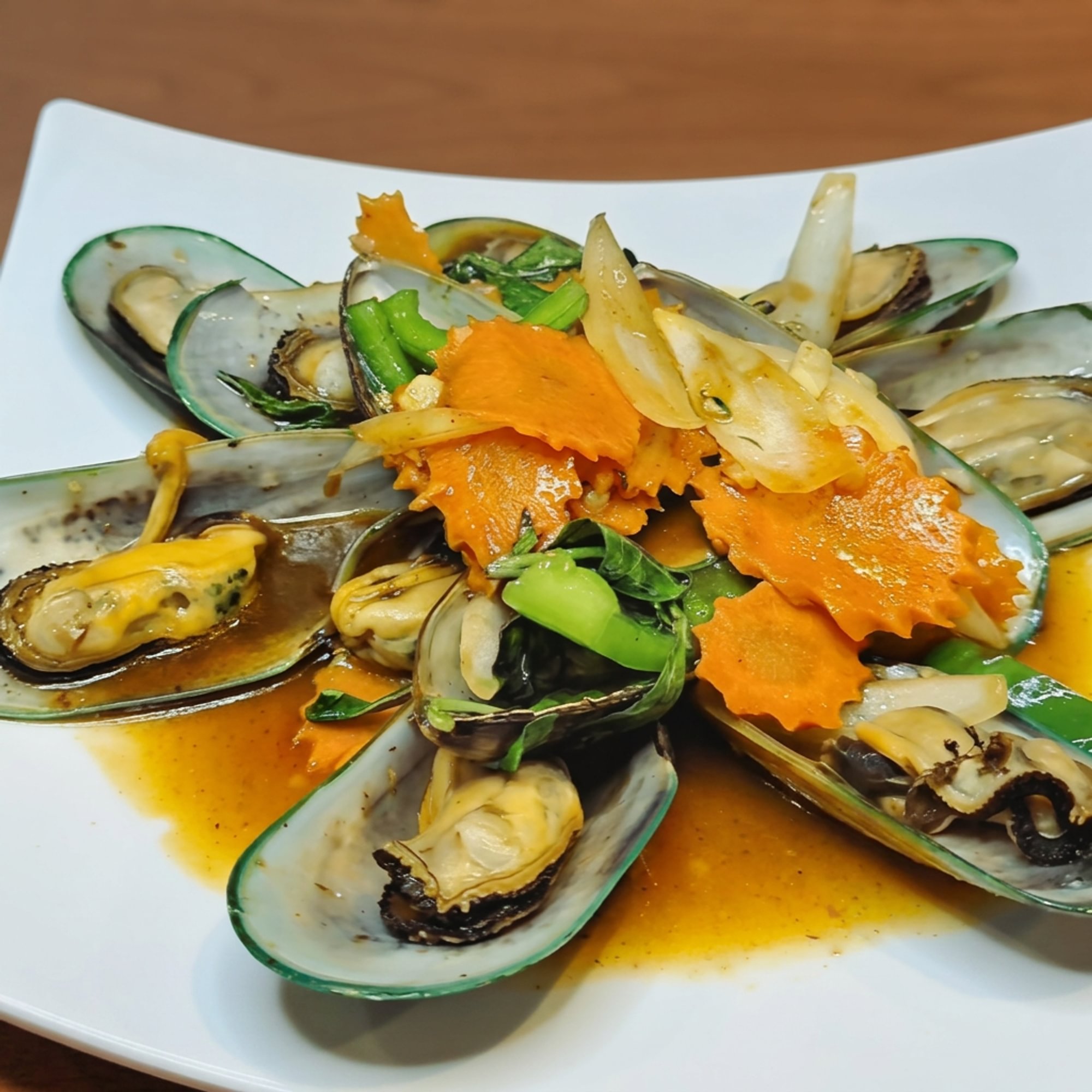 Mussels with Basil Sauce