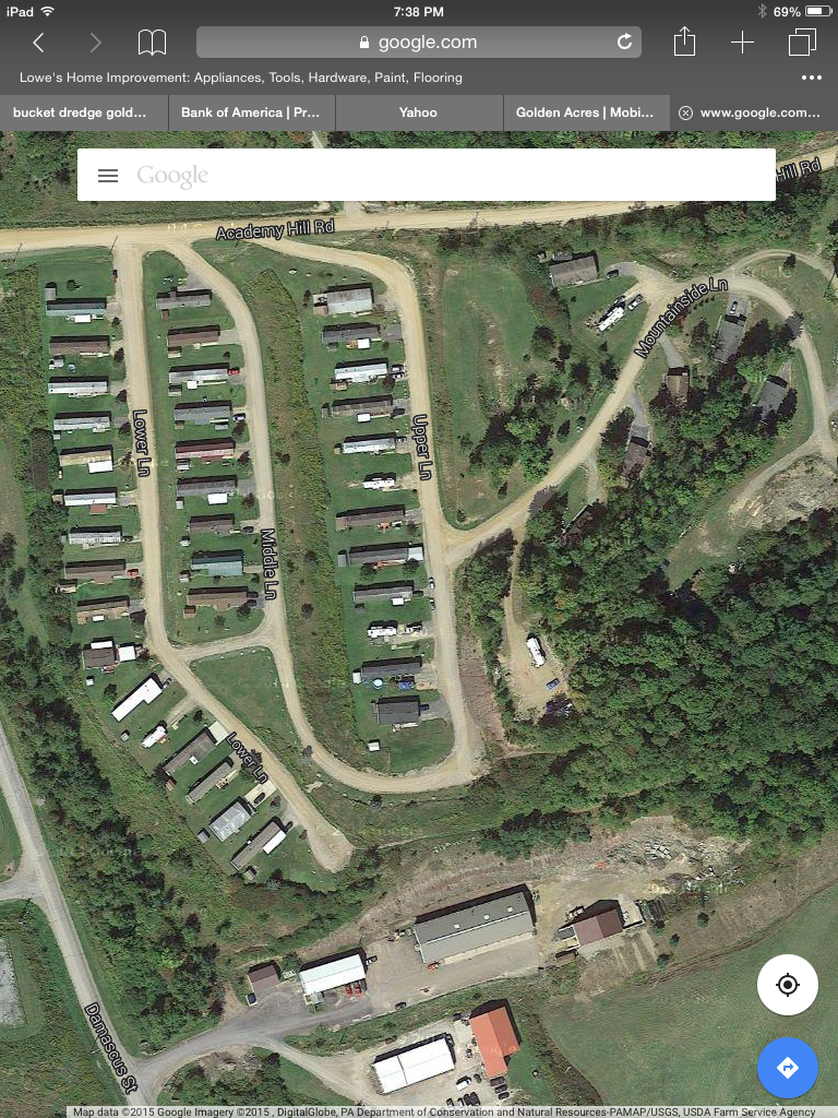 Golden acres Mobile Home Park Member Coudersport, PA 16915