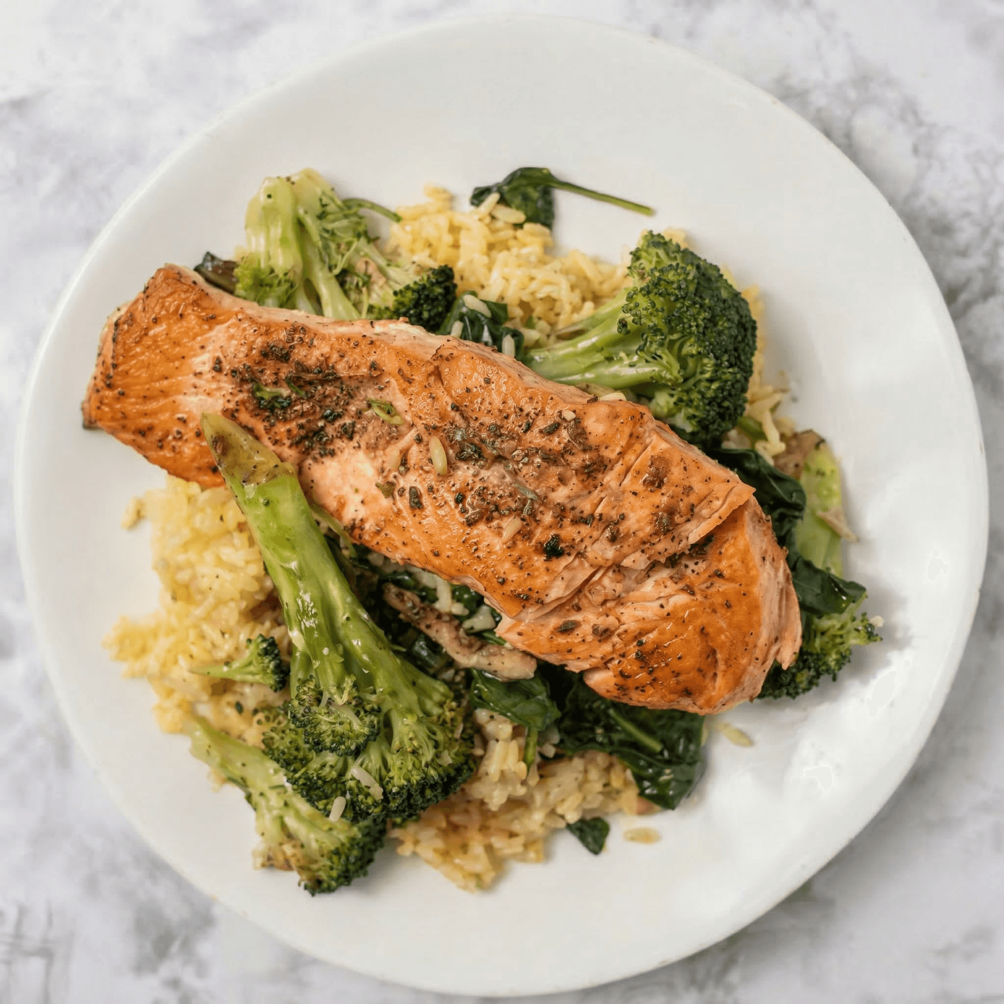 Salmon Over Rice
