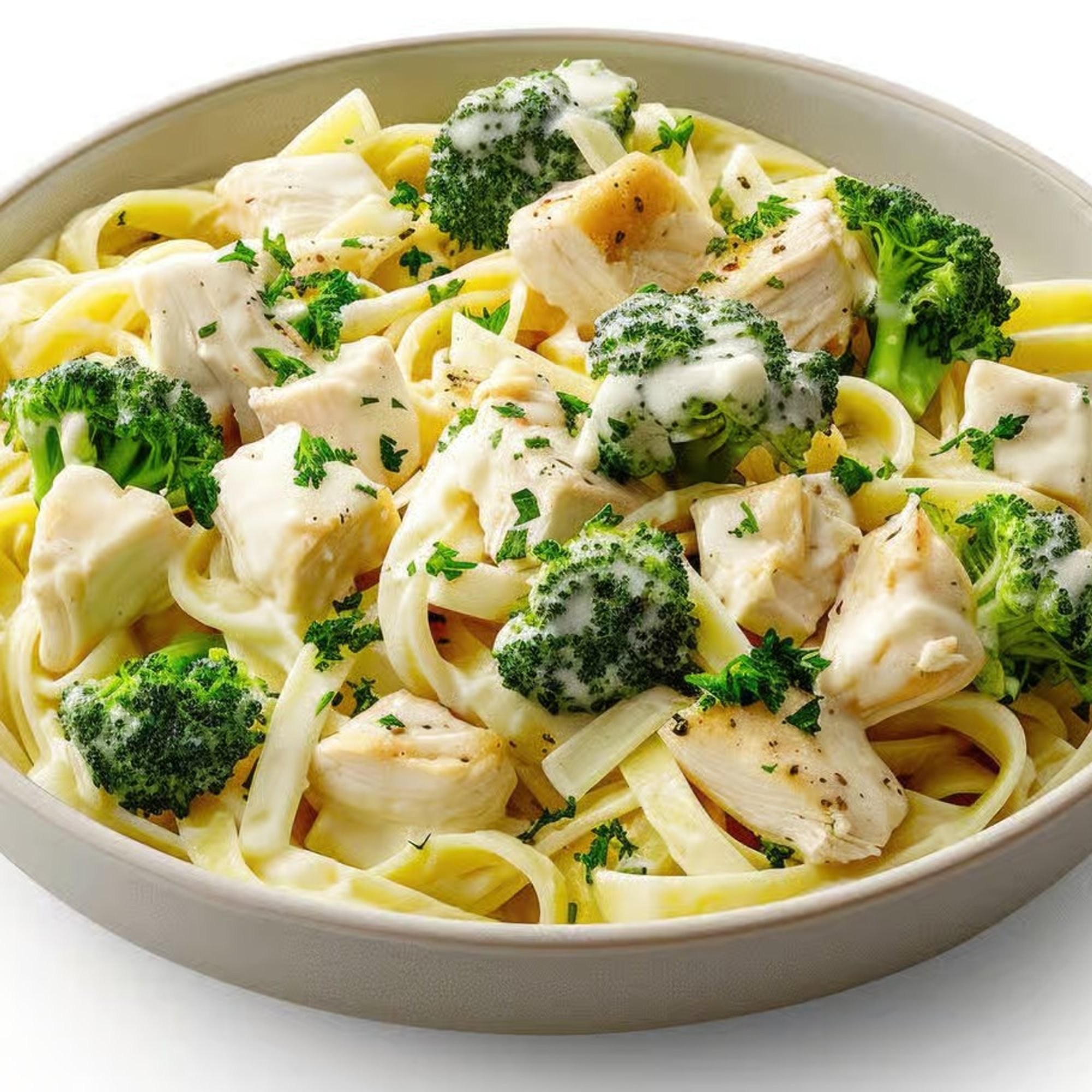 Chicken Alfredo with Broccoli