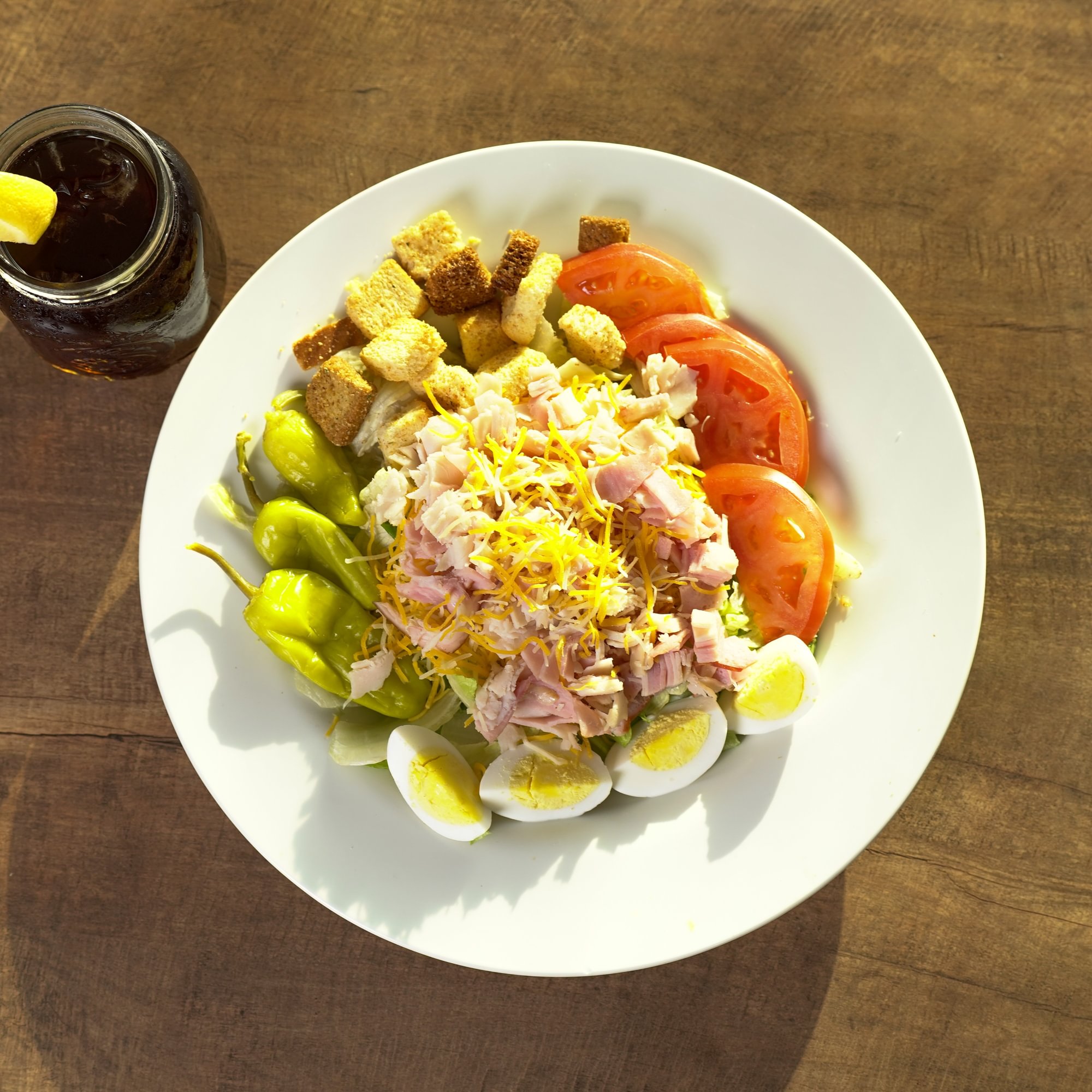 Mason Jar Chef Salad