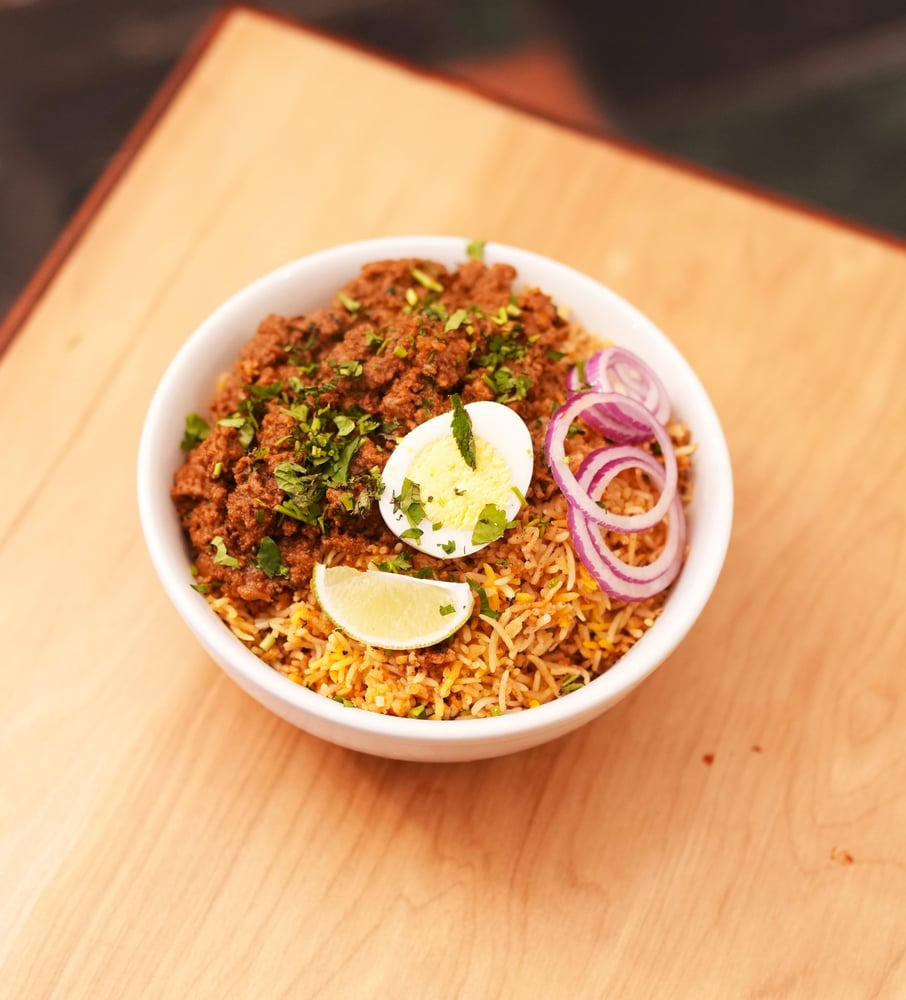Dindigul Thalappakatti Mutton Kemma Biryani