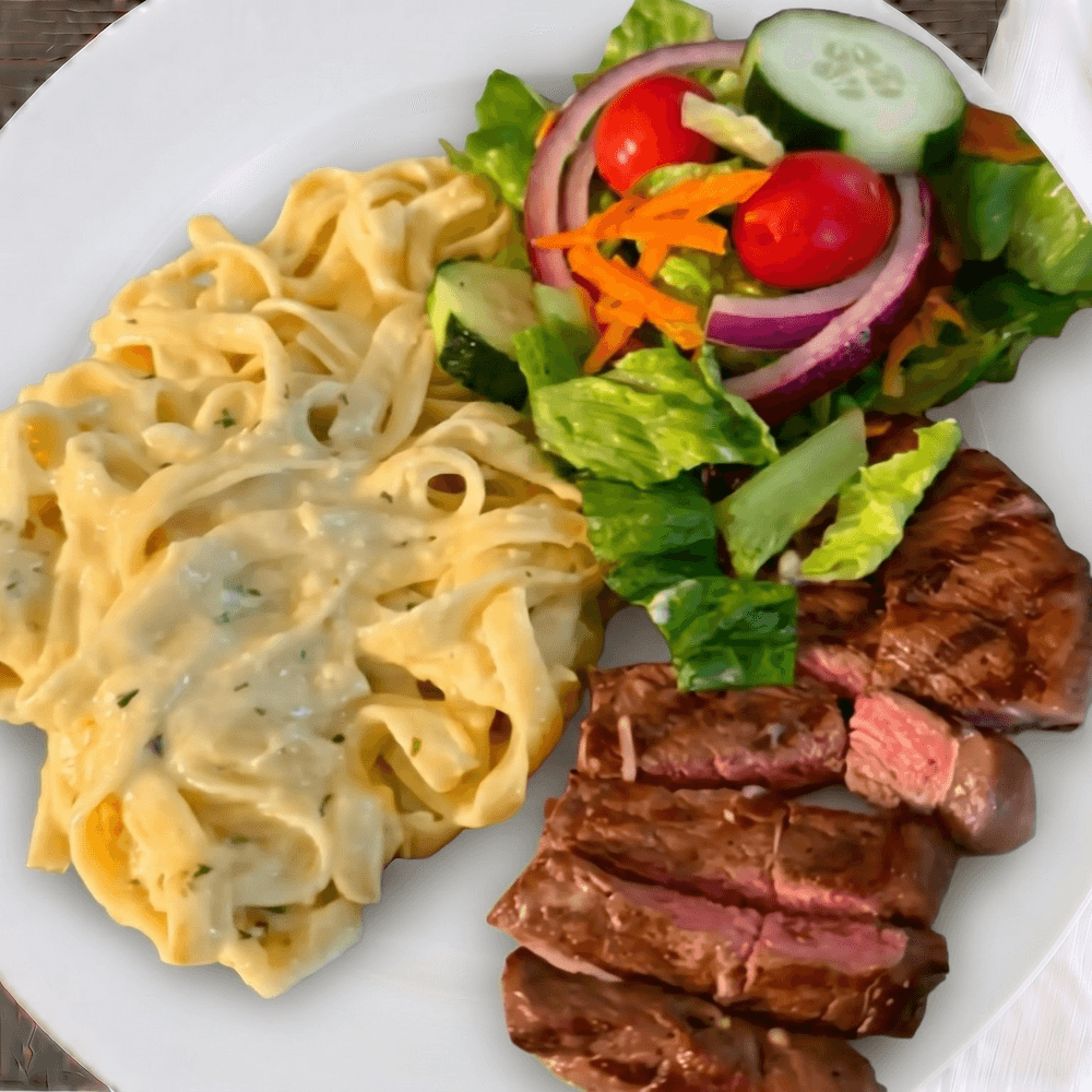 New York Steak & Fettuccine