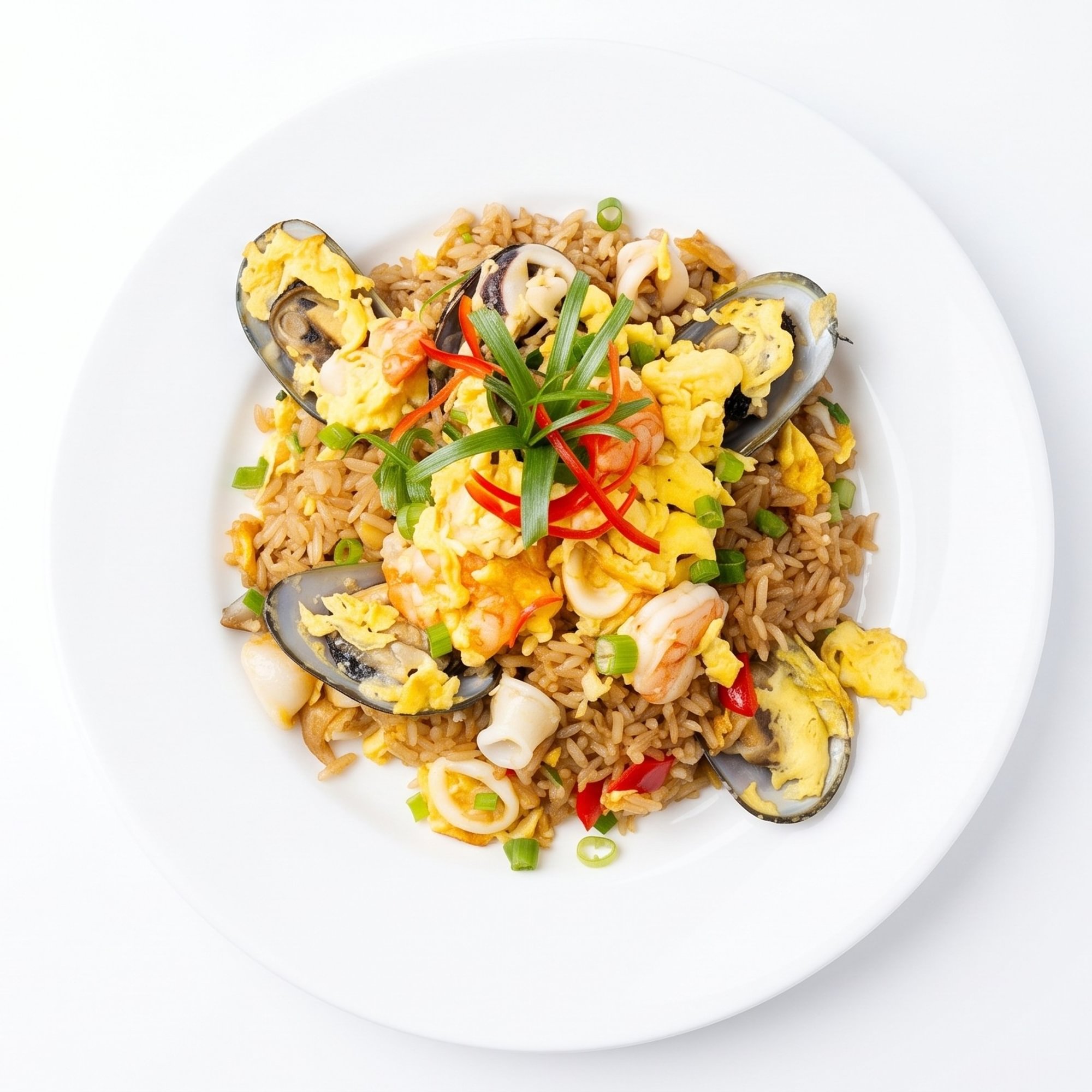 Arroz Chaufa de Mariscos [Seafood Fried Rice]