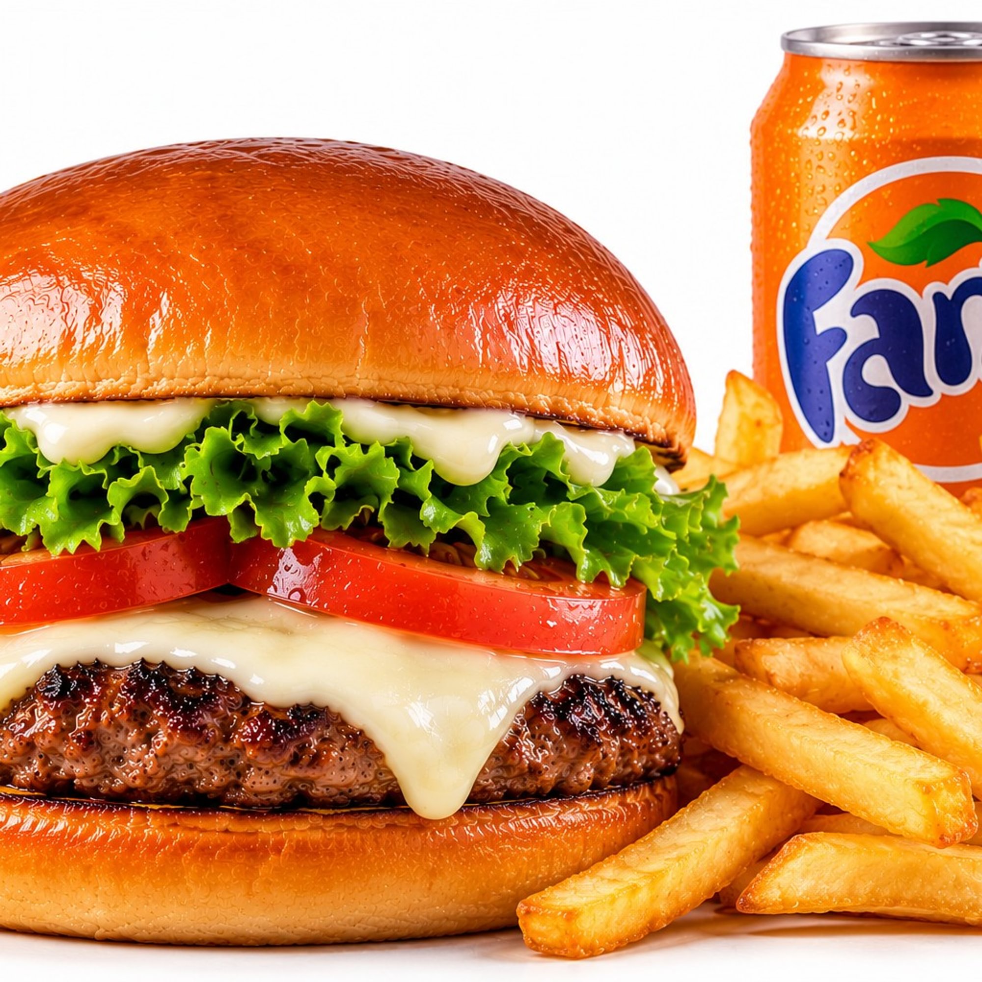 Single Cheese Burger + Fries & 12oz Drink (🔥 🔥)