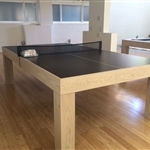 Modern Pool Table / Ping Pong Table Natural White Oak