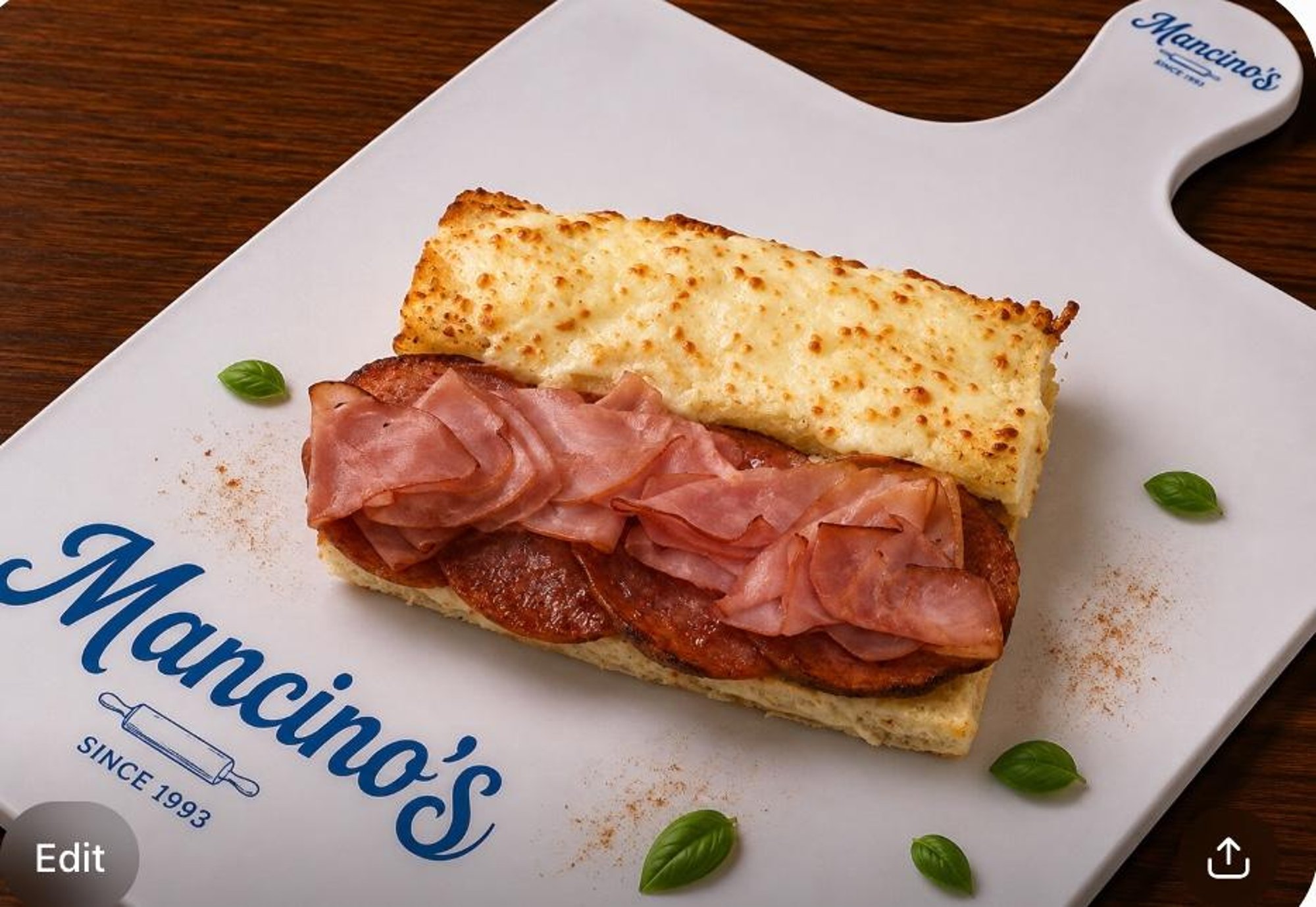 1/2 Ham Cheese and Salami Grinder
