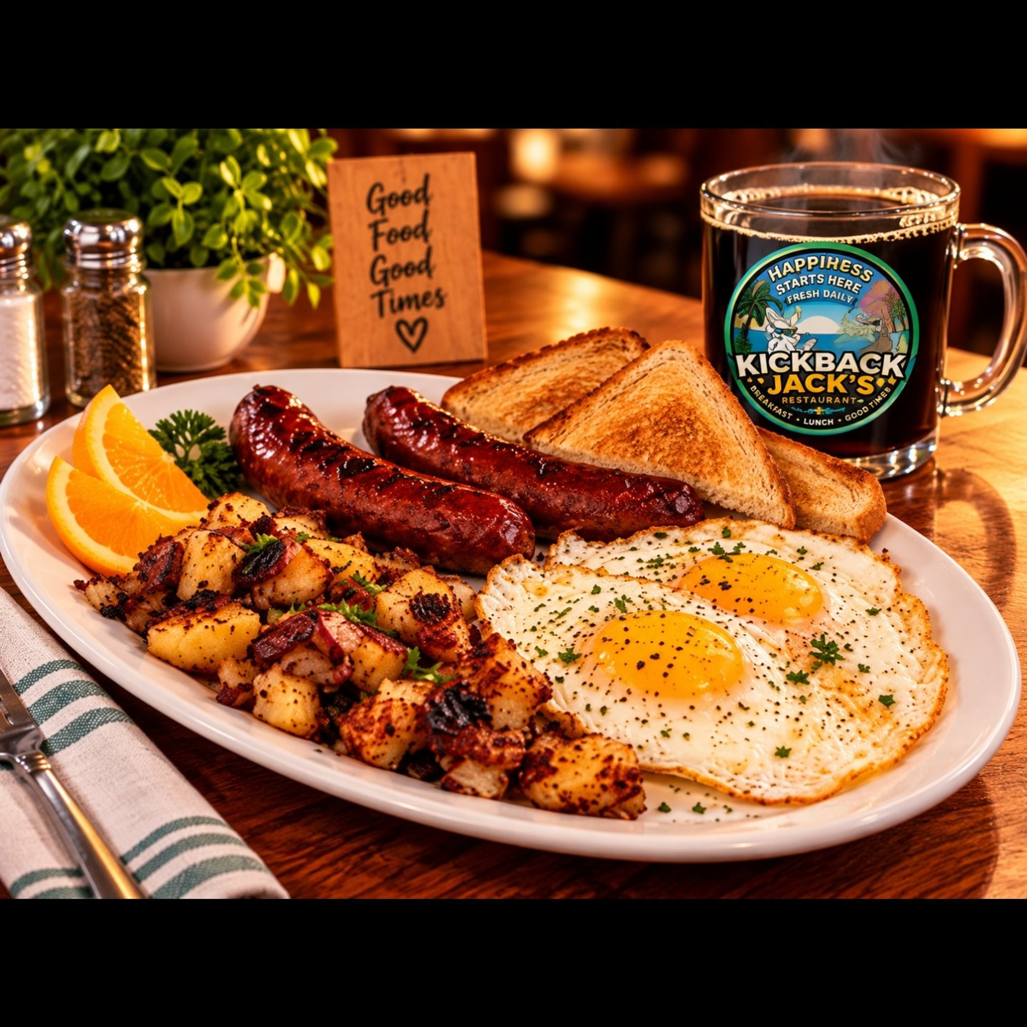 Spicy Bayou Sausage and Eggs