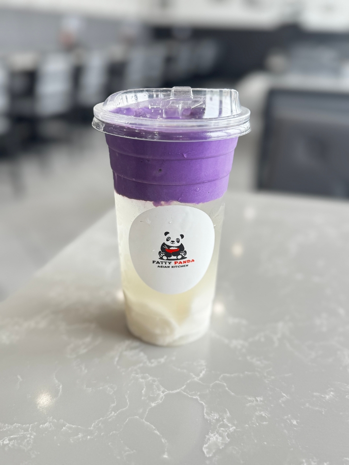 Coconut Ube Creama with Coconut Jelly