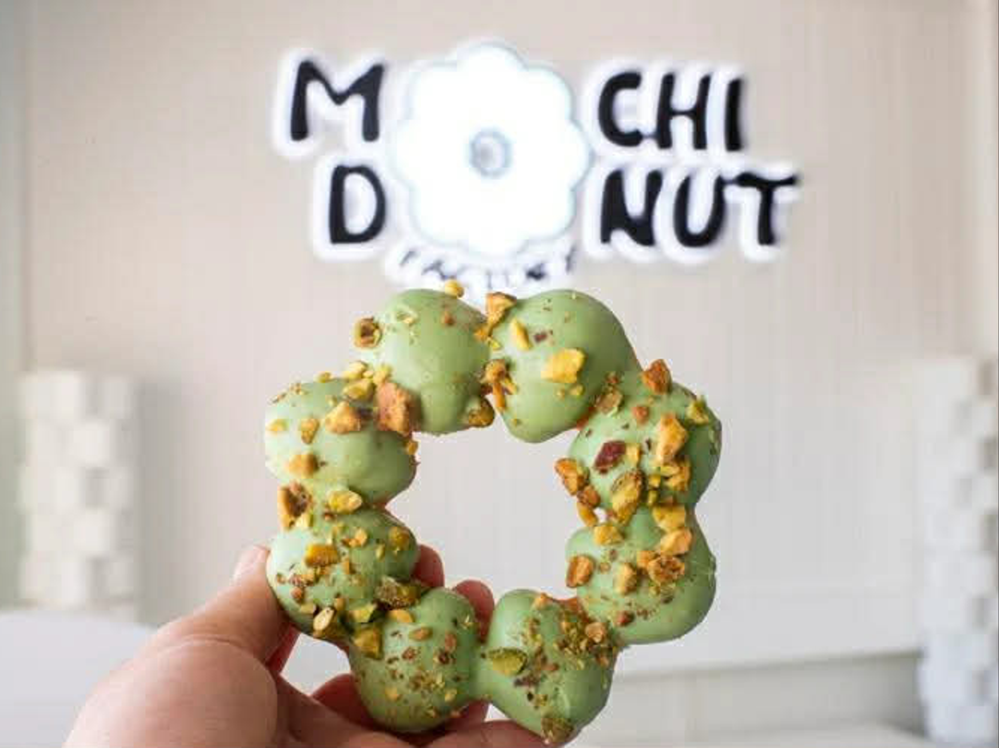 Pistachio Mochi Donut