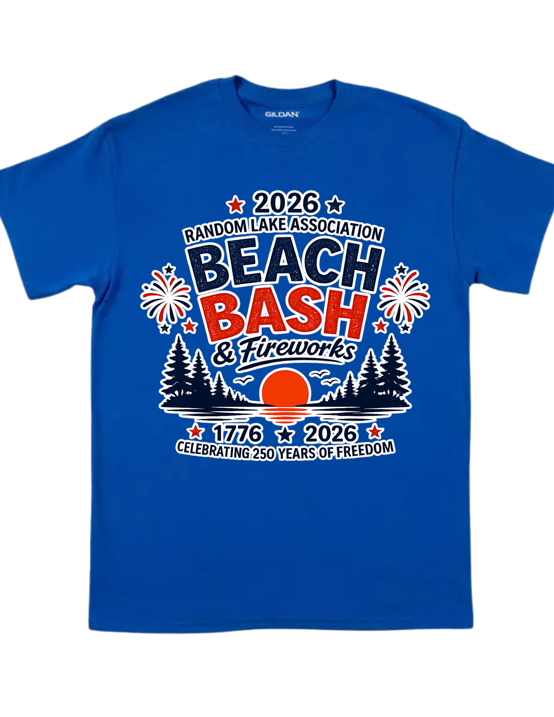 Beach Bash Adult Shirt - Blue
