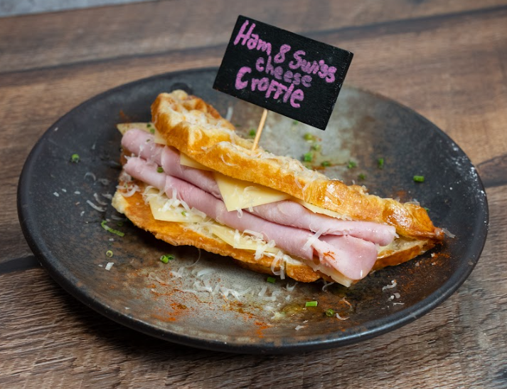 Ham & Swiss Croffle