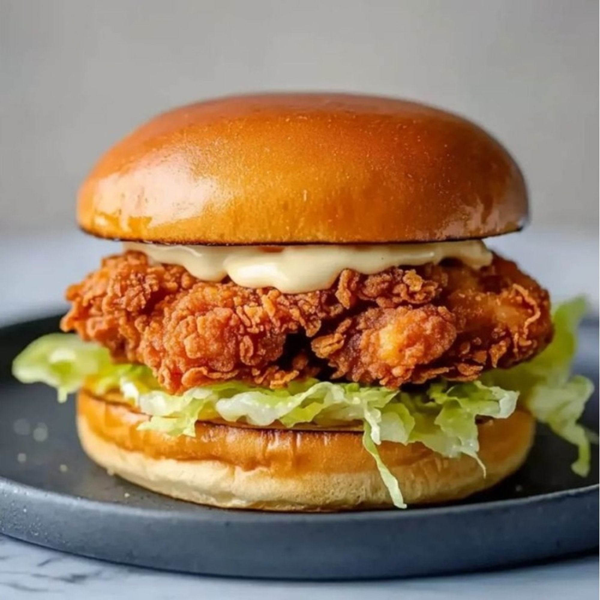 Chicken Tikka Burger with Fries