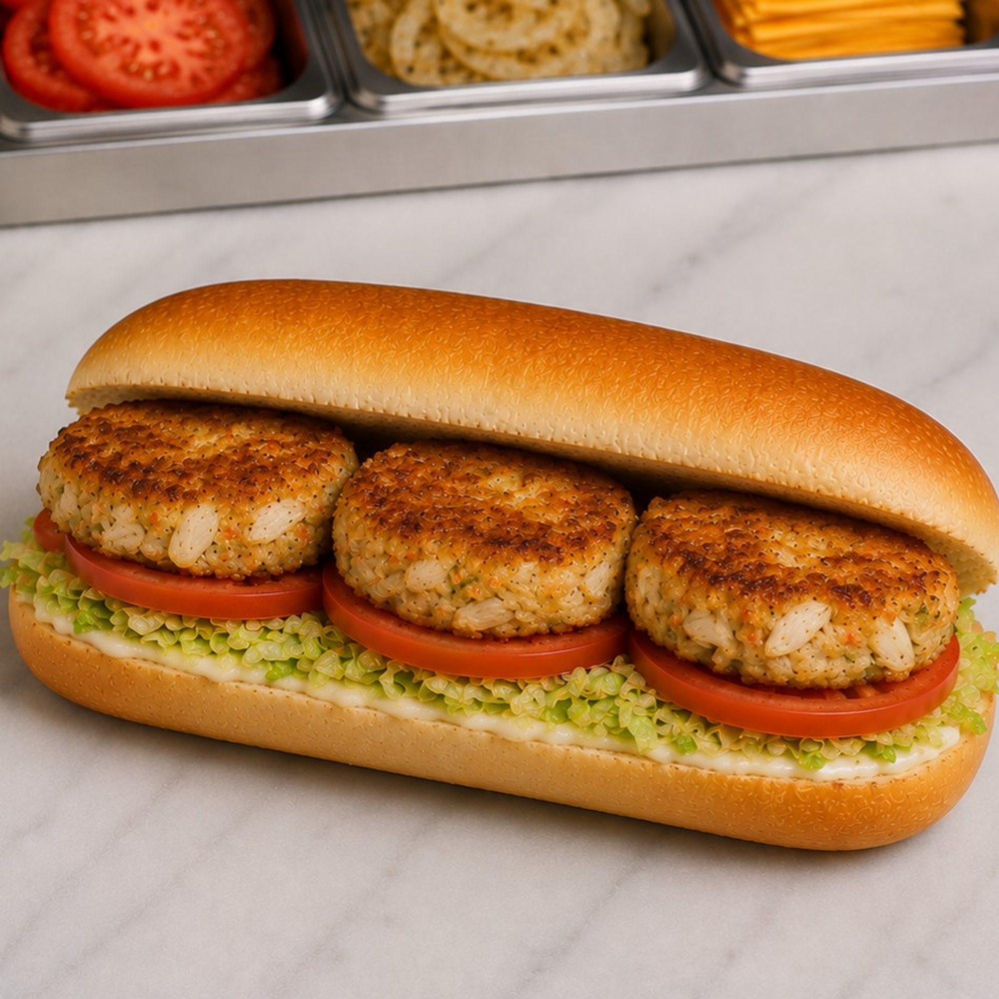 Maryland Crab Cake Submarine