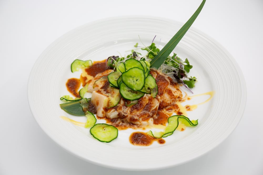 Escolar Tataki with Spicy Onion Sauce