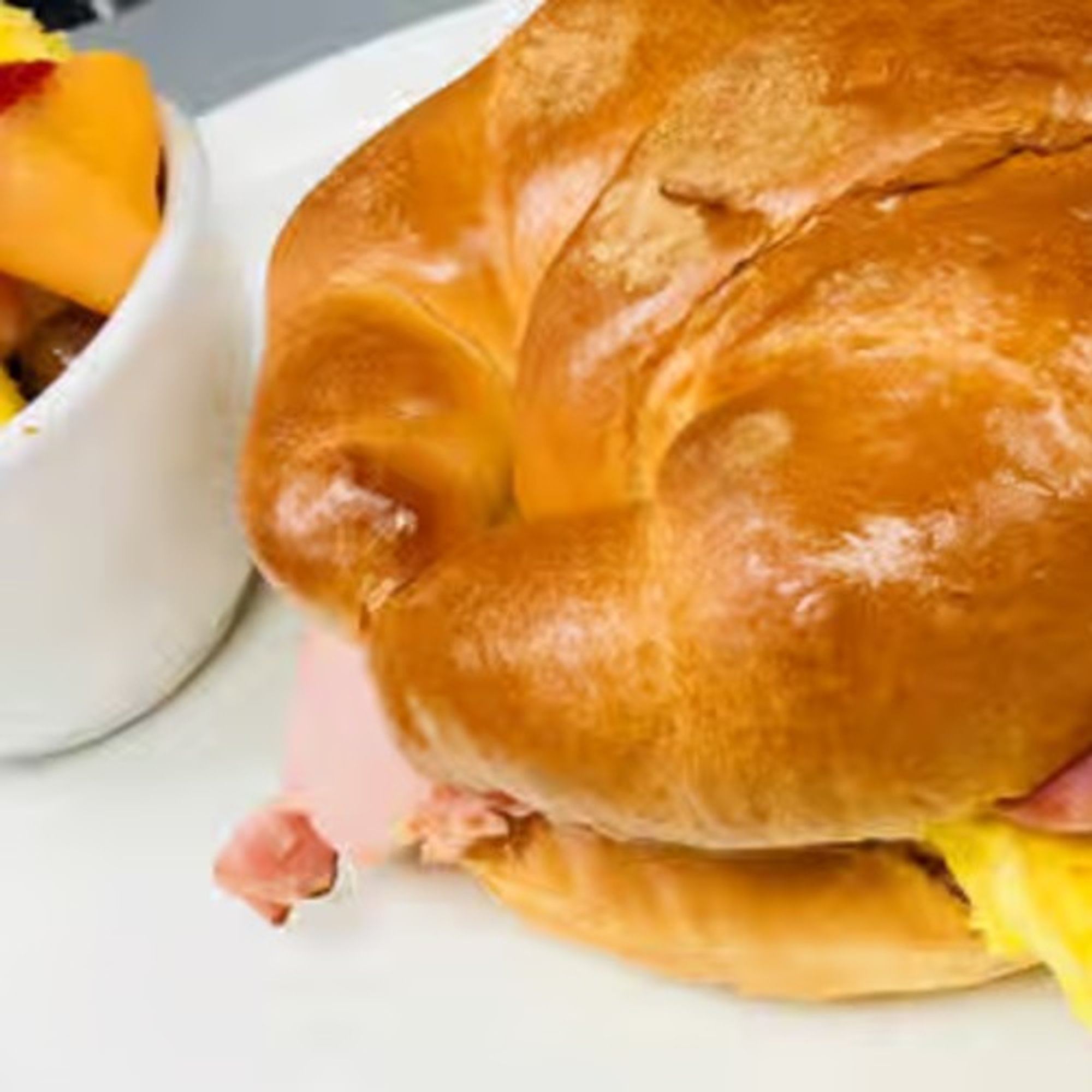 Shaved Ham & American Cheese Croissant