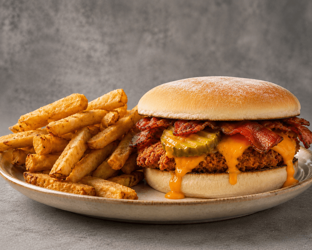 Hot Chicken w/ Bacon & Fries